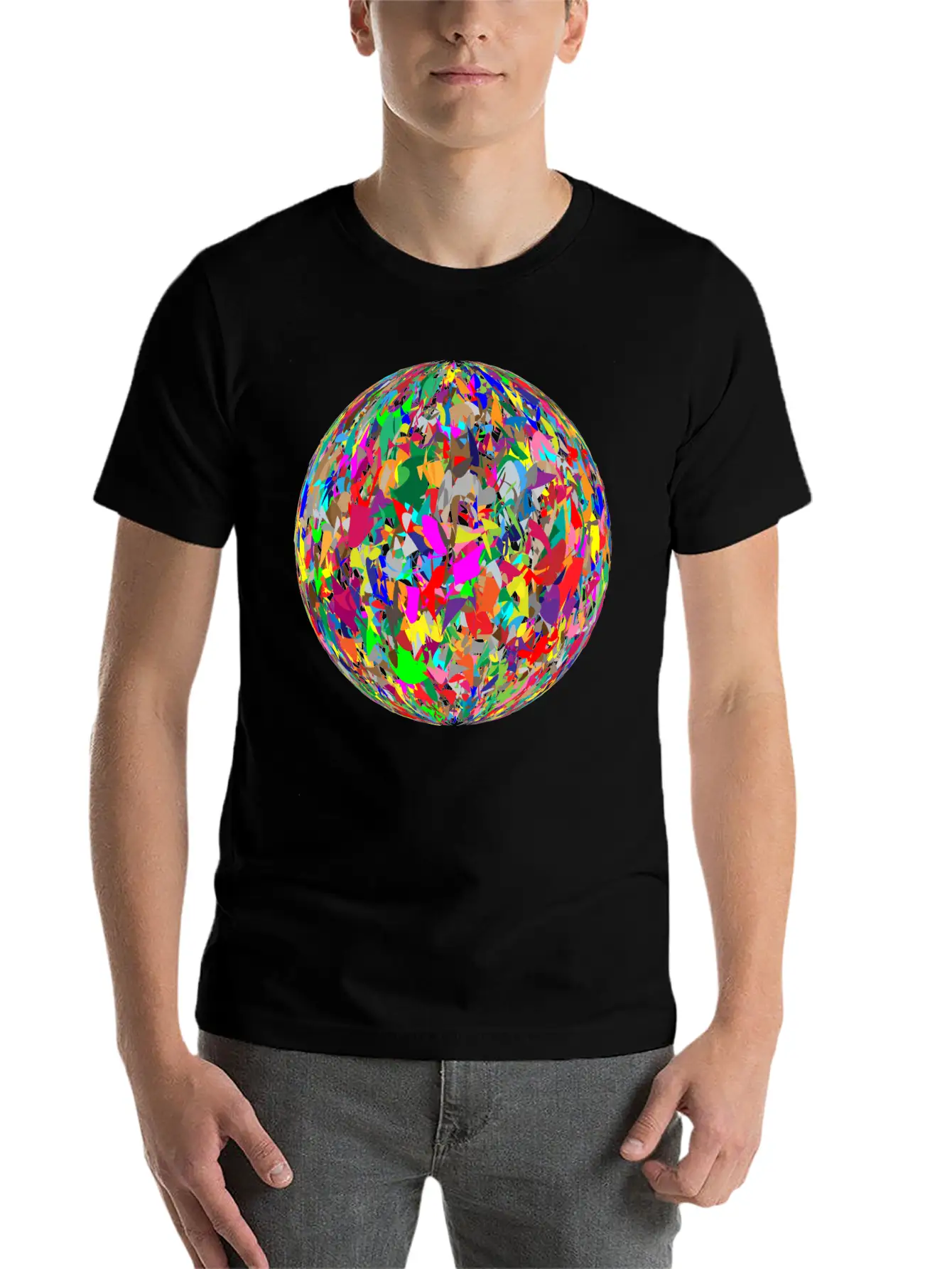 Modern Art Sphere Stylish Everyday T-Shirt – Unisex Basic Cotton Tee