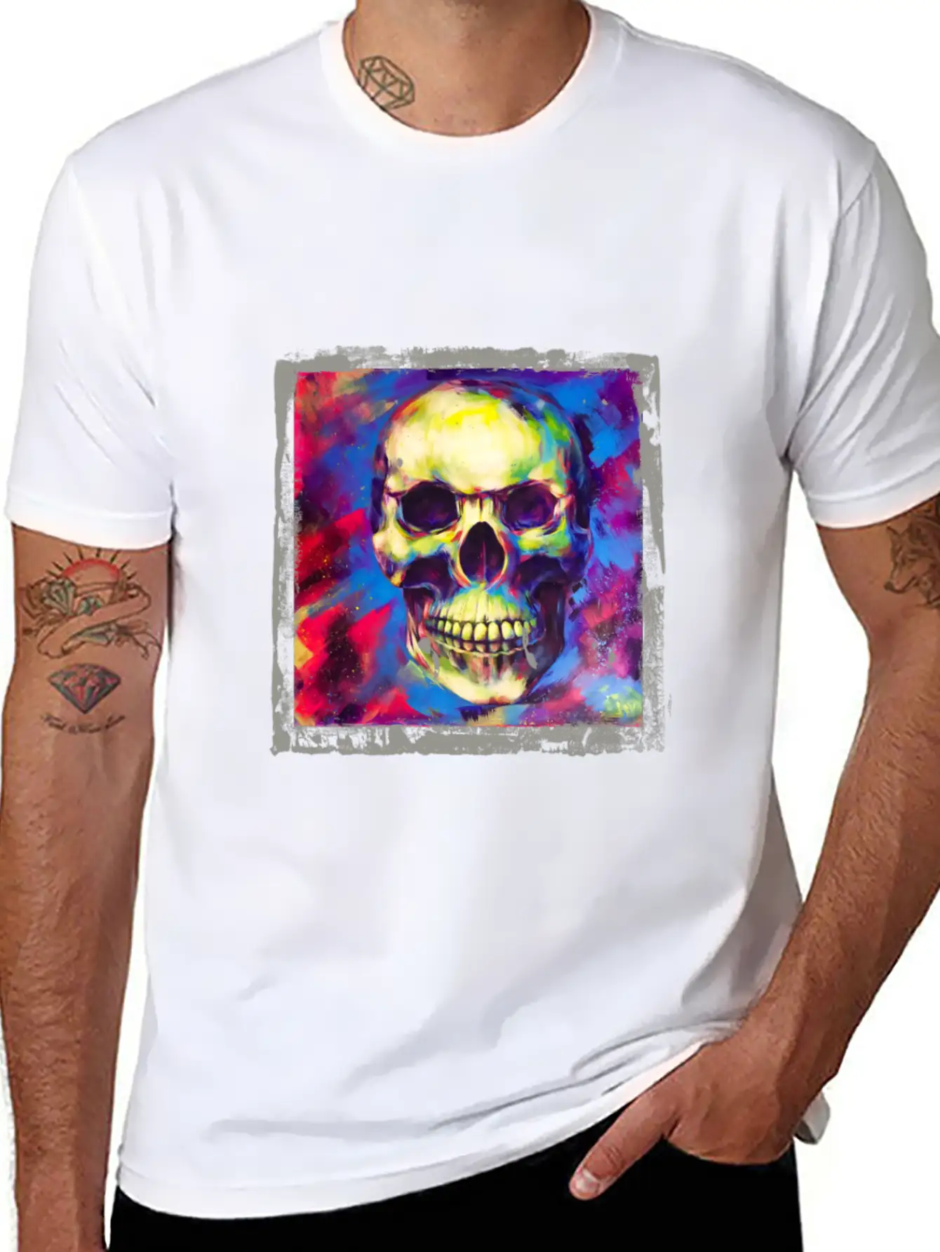 Modern Art Stylish Everyday T-Shirt – Unisex Basic Cotton Tee