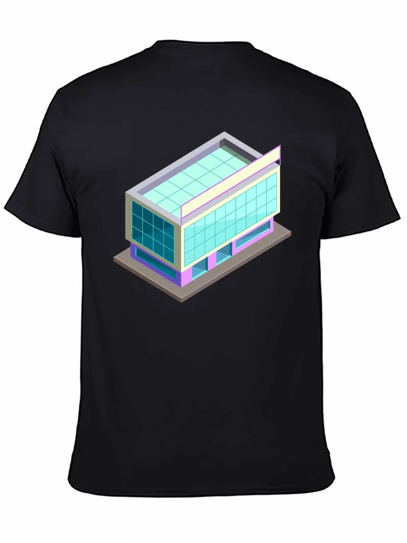 Modern Building Cartoon 06 Stylish Everyday T-Shirt – Unisex Basic Cotton Tee