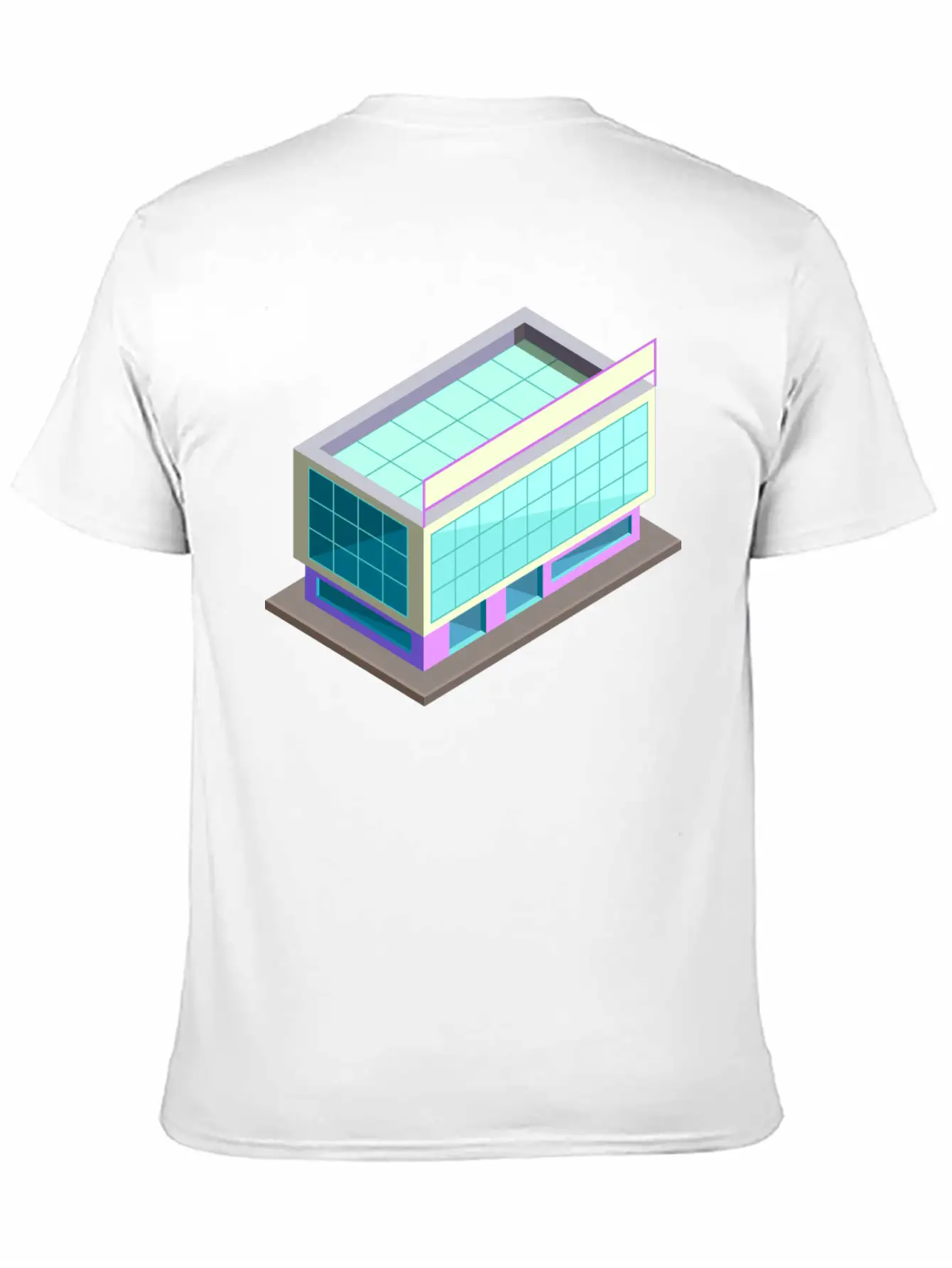 Modern Building Cartoon 06 Stylish Everyday T-Shirt – Unisex Basic Cotton Tee