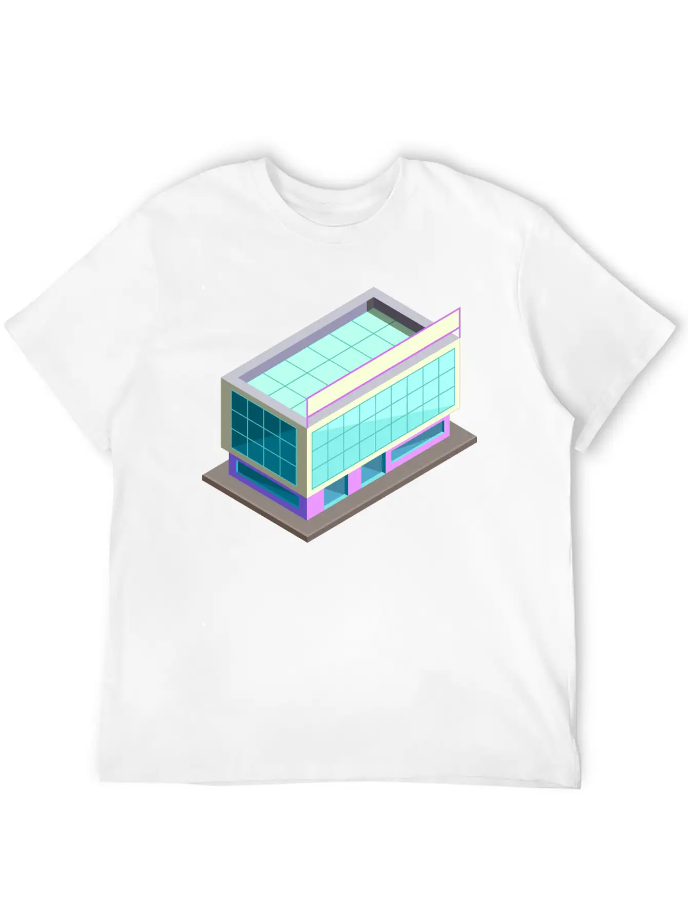 Modern Building Cartoon 06 Stylish Everyday T-Shirt – Unisex Basic Cotton Tee