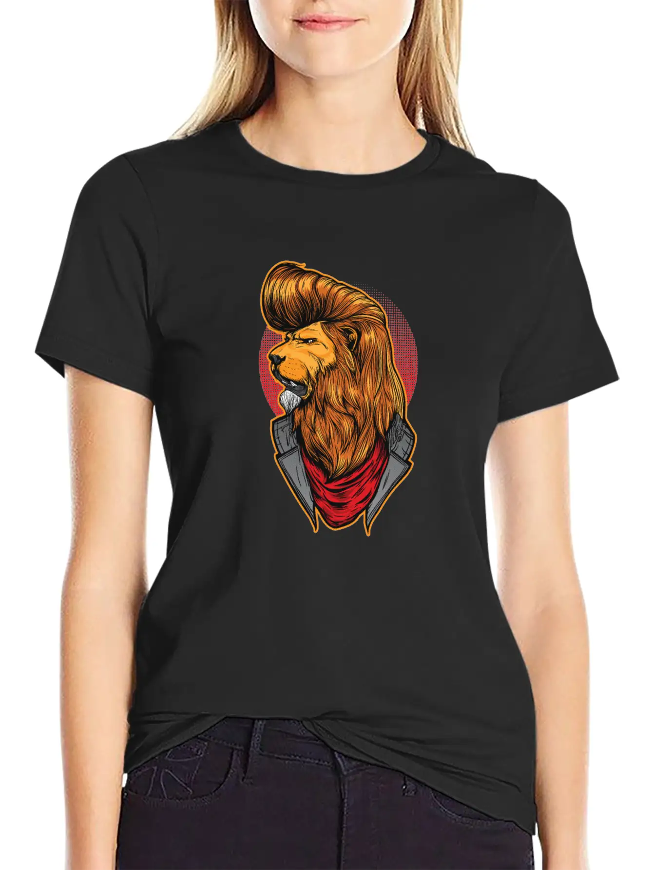Modern Lion Unisex Short Sleeve Soft Cotton T-Shirt – Casual Everyday Wear