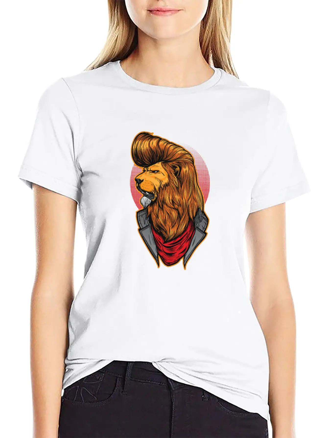 Modern Lion Unisex Short Sleeve Soft Cotton T-Shirt – Casual Everyday Wear