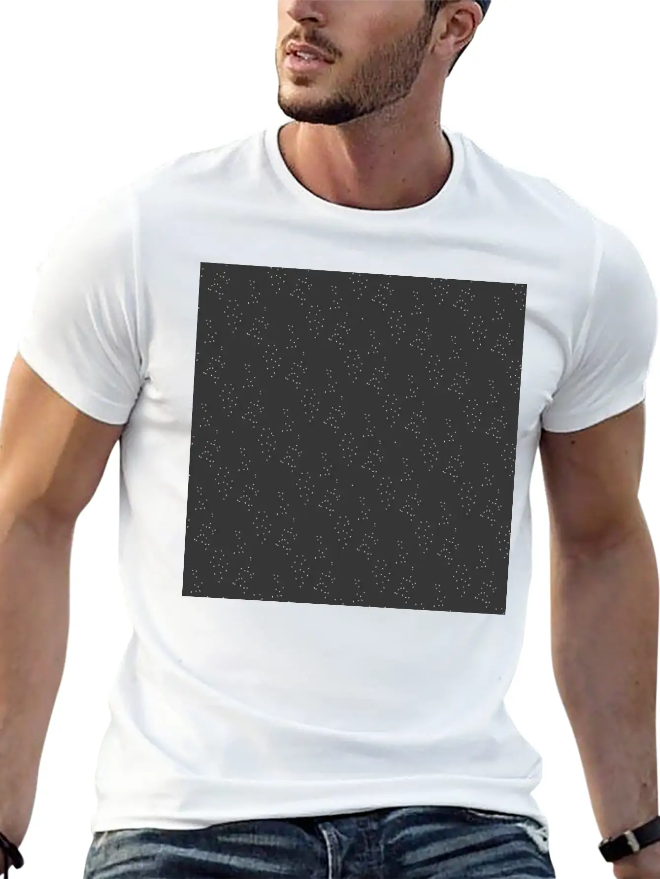 Modern Minimal Black Pattern Basic Graphic T-Shirt – Daily Comfort In Soft Cotton
