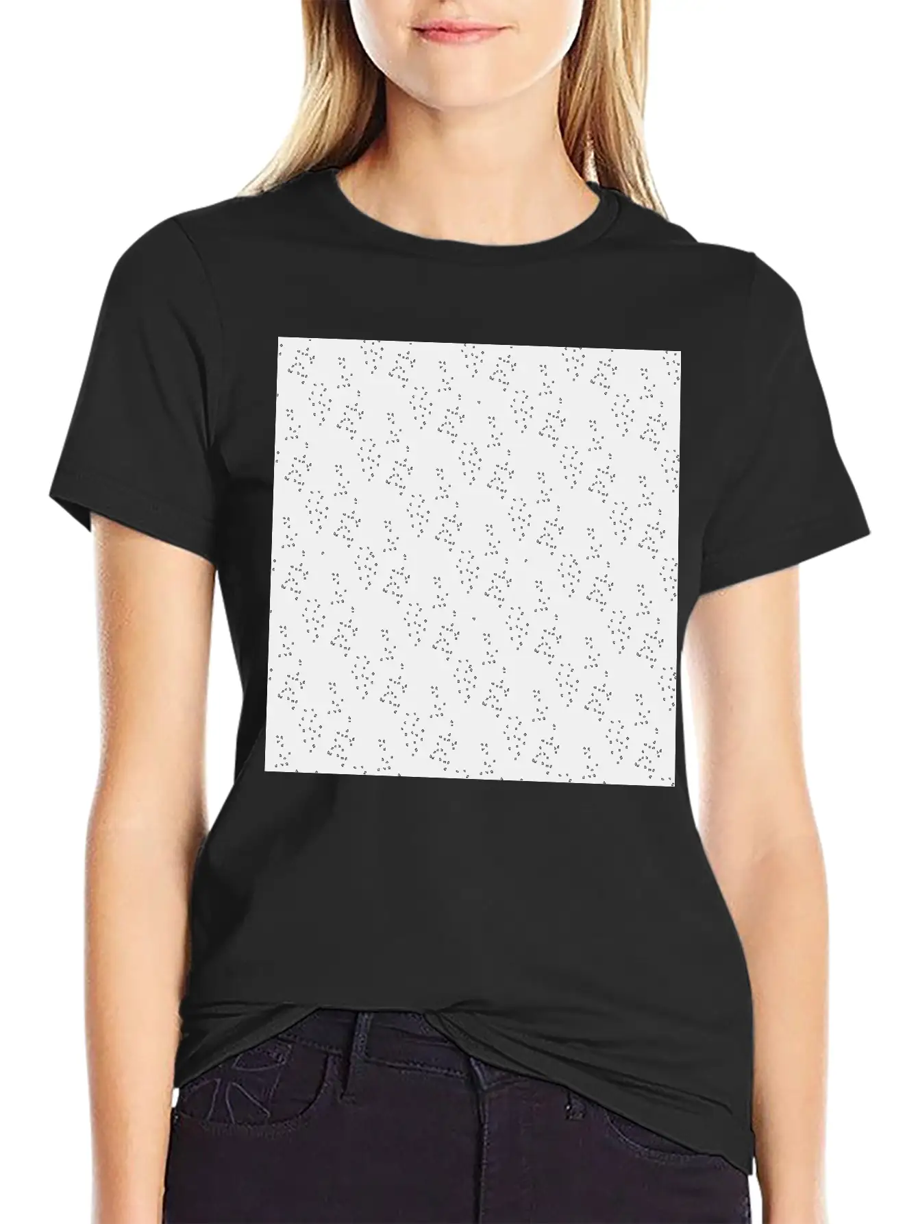 Modern Minimal Black Pattern Basic Graphic T-Shirt – Daily Comfort In Soft Cotton