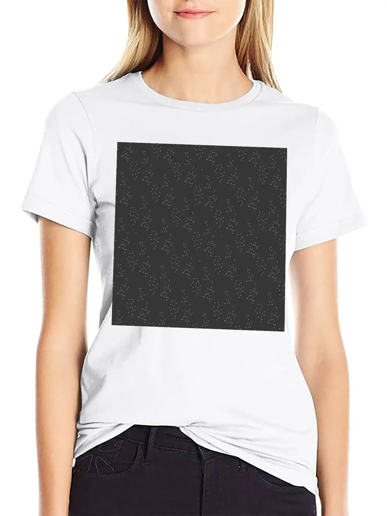 Modern Minimal Black Pattern Basic Graphic T-Shirt – Daily Comfort In Soft Cotton