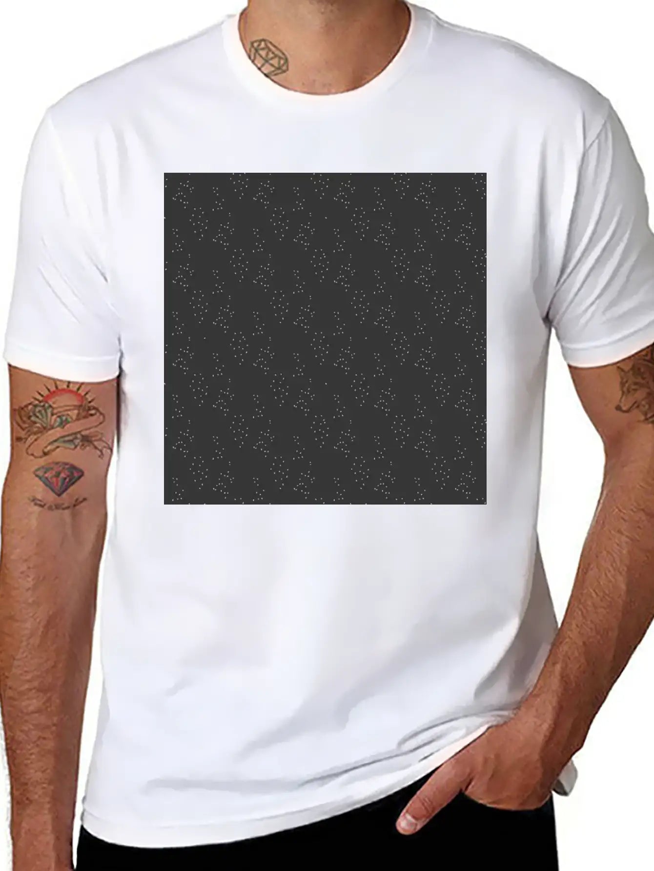 Modern Minimal Black Pattern Basic Graphic T-Shirt – Daily Comfort In Soft Cotton