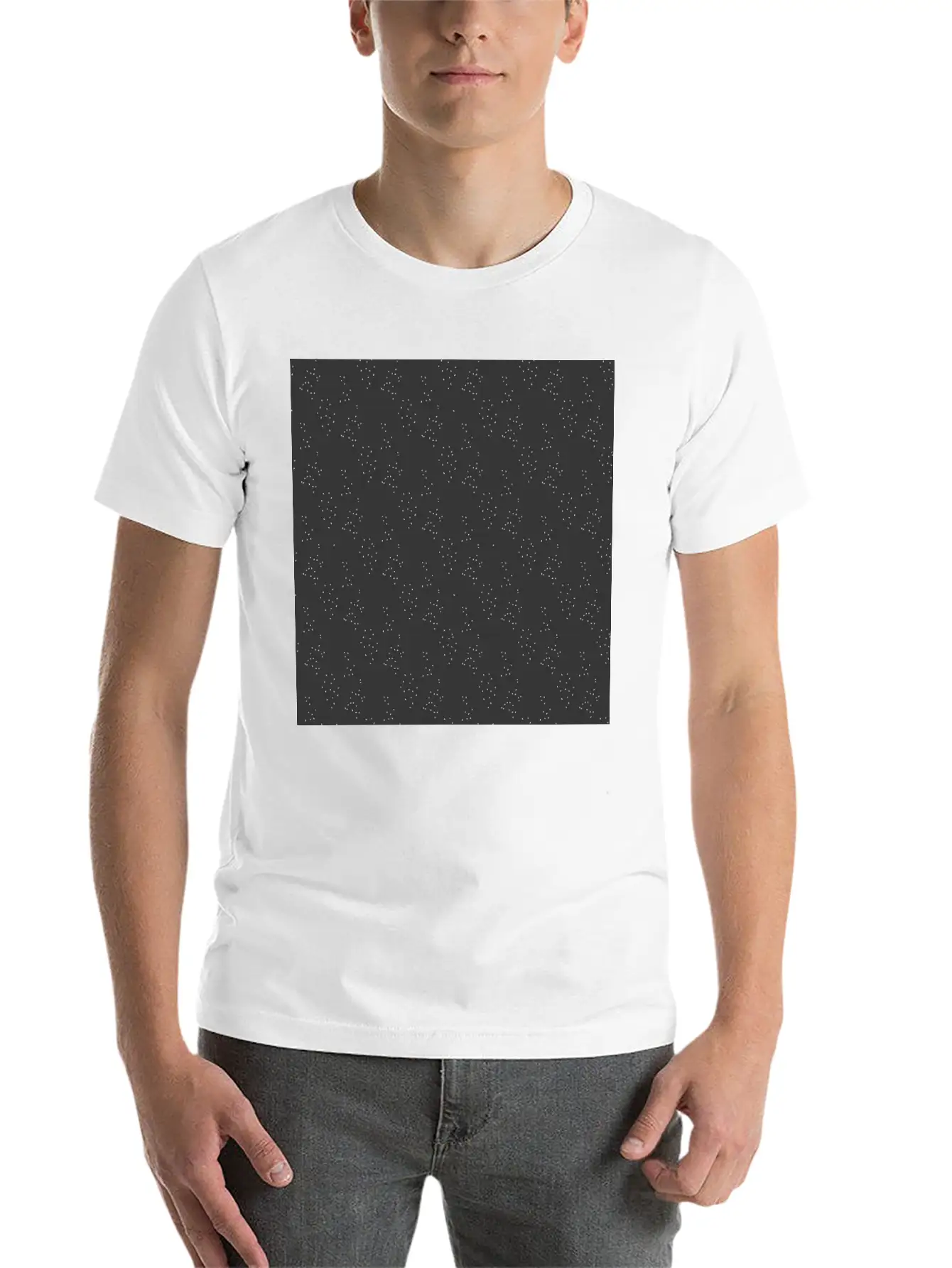 Modern Minimal Black Pattern Basic Graphic T-Shirt – Daily Comfort In Soft Cotton