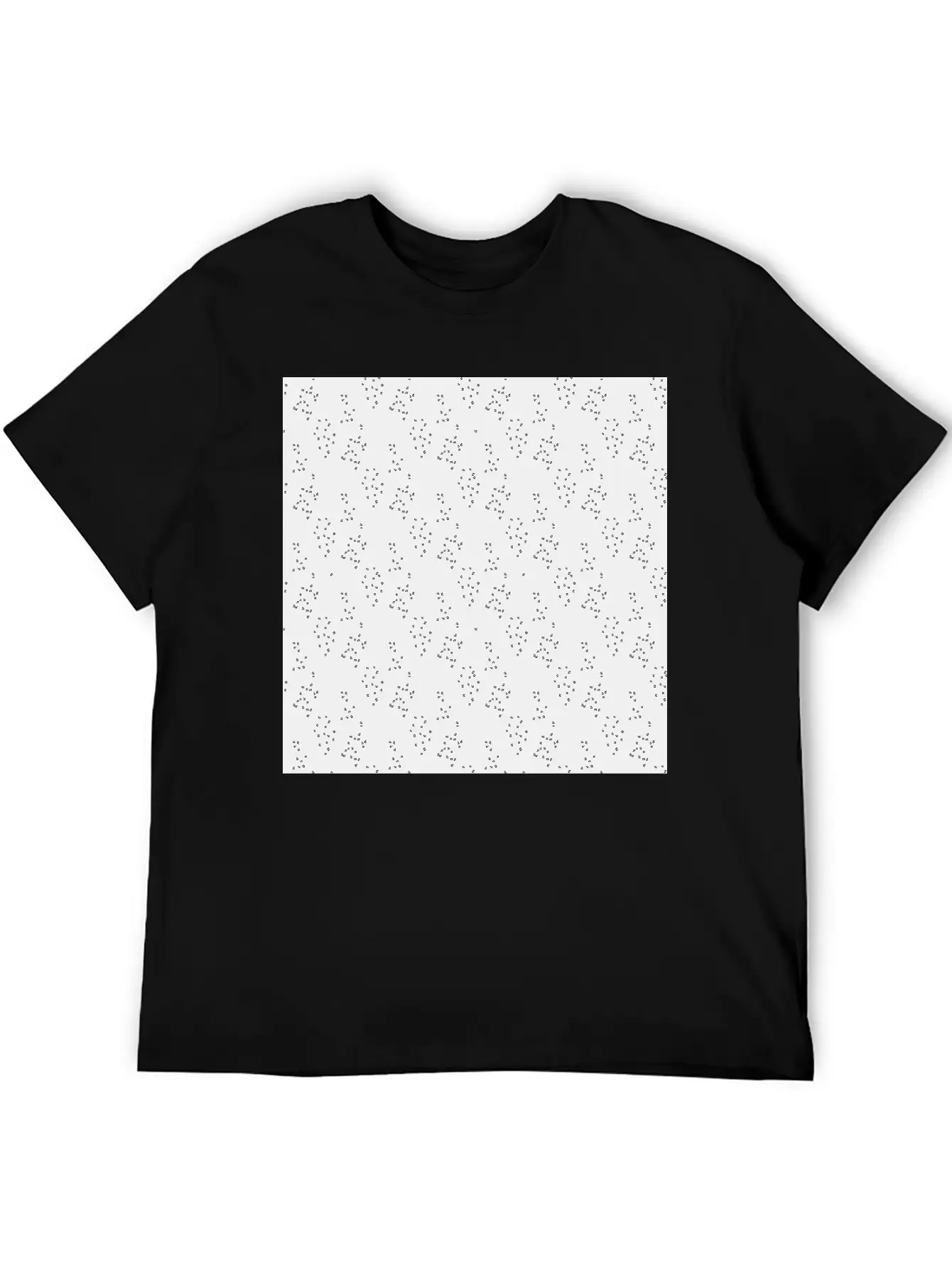 Modern Minimal Black Pattern Basic Graphic T-Shirt – Daily Comfort In Soft Cotton