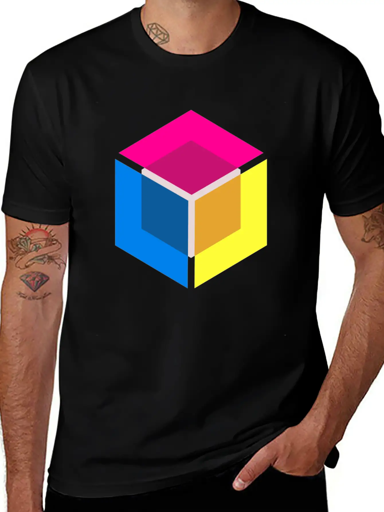 Modern Shirt Cube Unisex Short Sleeve Soft Cotton T-Shirt – Casual Everyday Wear