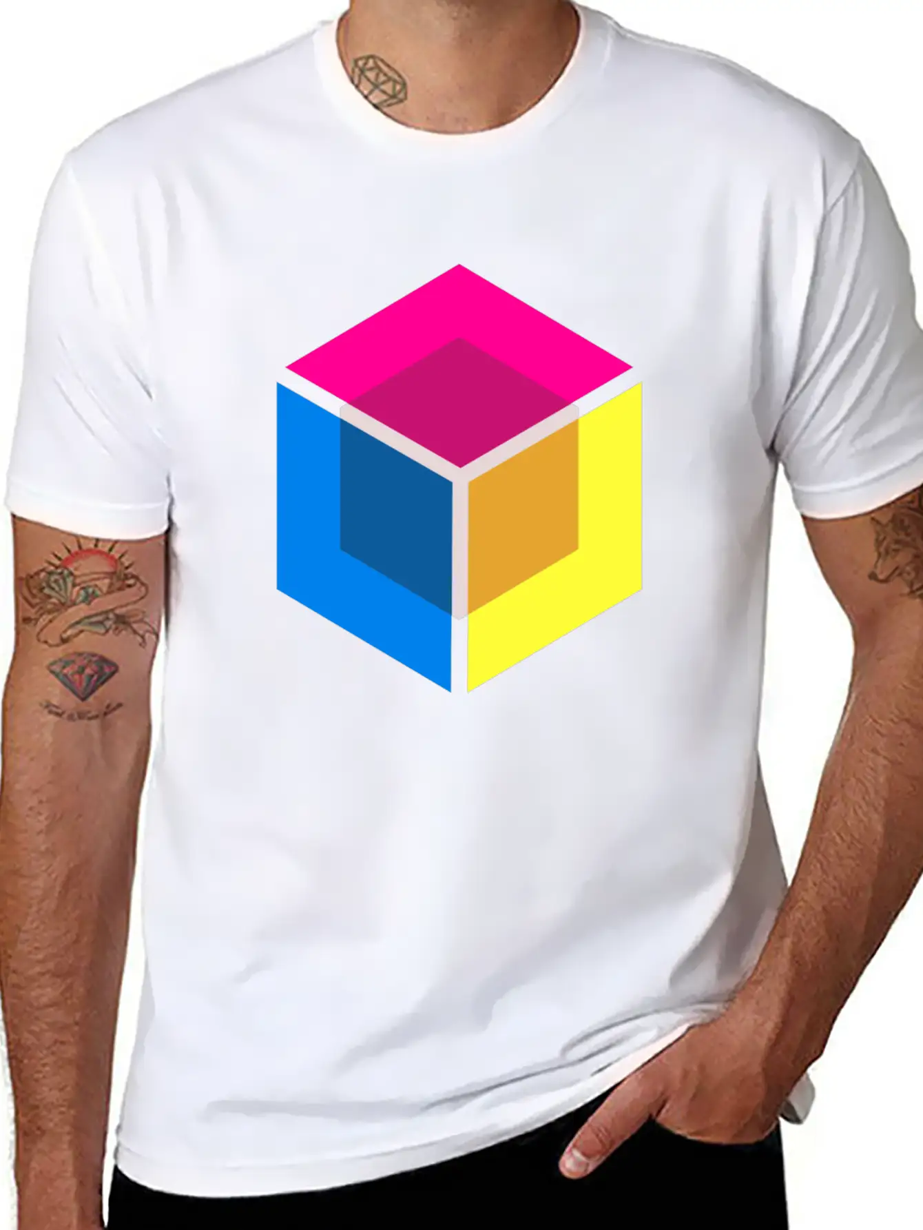 Modern Shirt Cube Unisex Short Sleeve Soft Cotton T-Shirt – Casual Everyday Wear