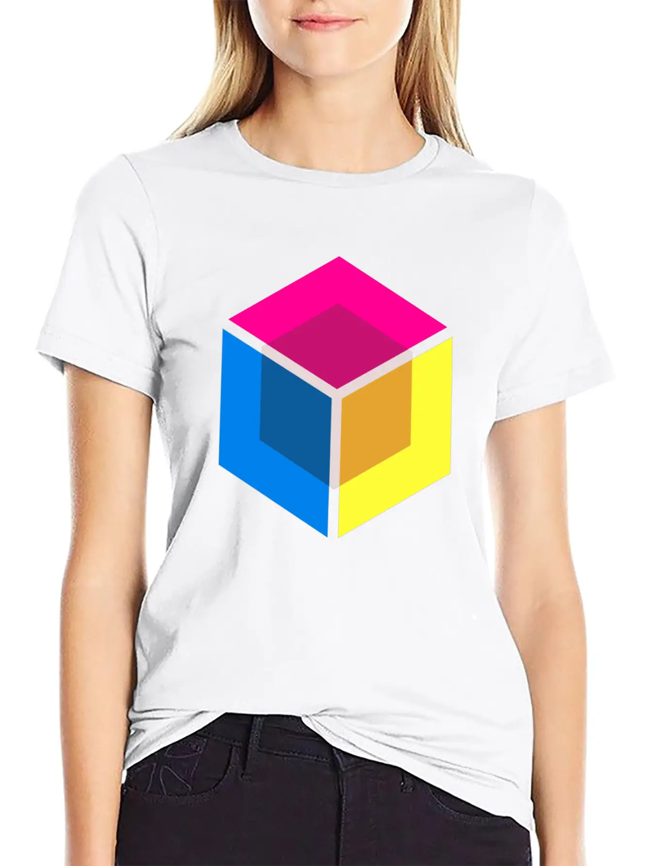 Modern Shirt Cube Unisex Short Sleeve Soft Cotton T-Shirt – Casual Everyday Wear