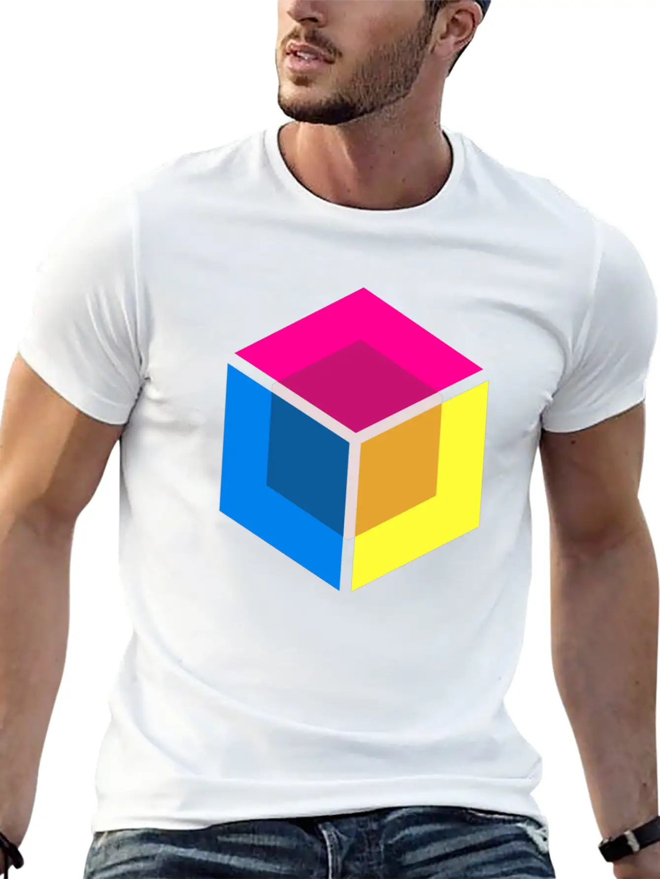 Modern Shirt Cube Unisex Short Sleeve Soft Cotton T-Shirt – Casual Everyday Wear