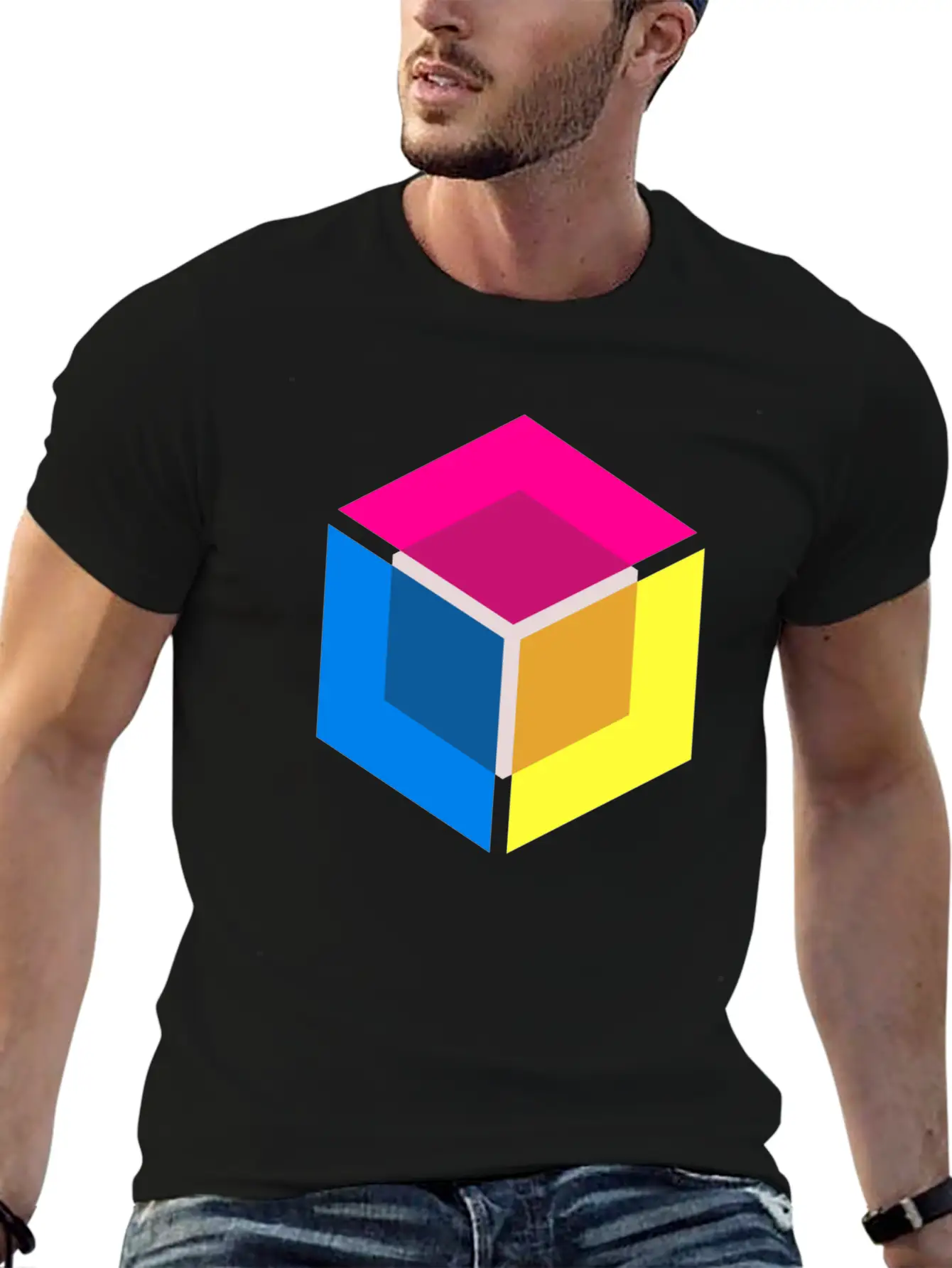 Modern Shirt Cube Unisex Short Sleeve Soft Cotton T-Shirt – Casual Everyday Wear