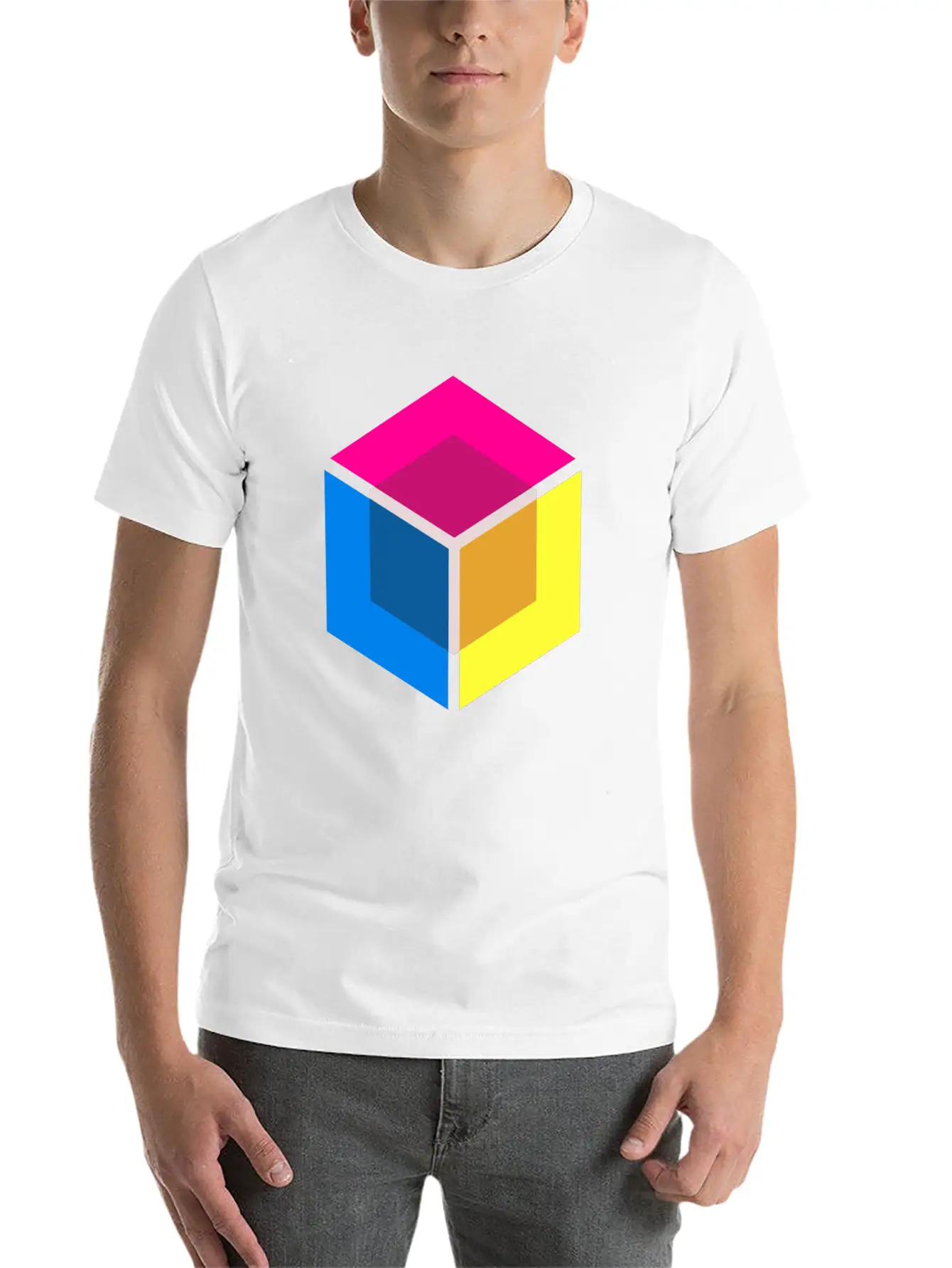 Modern Shirt Cube Unisex Short Sleeve Soft Cotton T-Shirt – Casual Everyday Wear