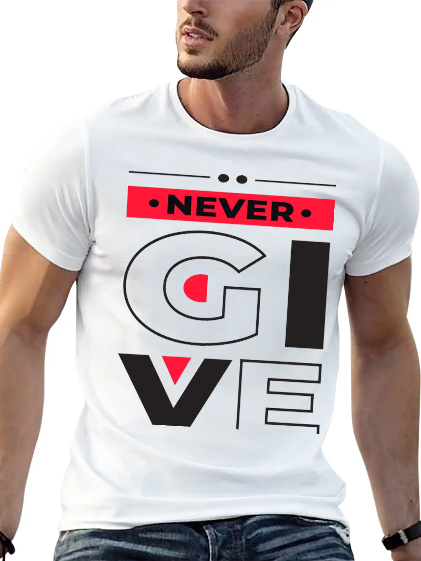 Modern Stylish Typography -Motivational Message Basic Graphic T-Shirt – Daily Comfort In Soft Cotton