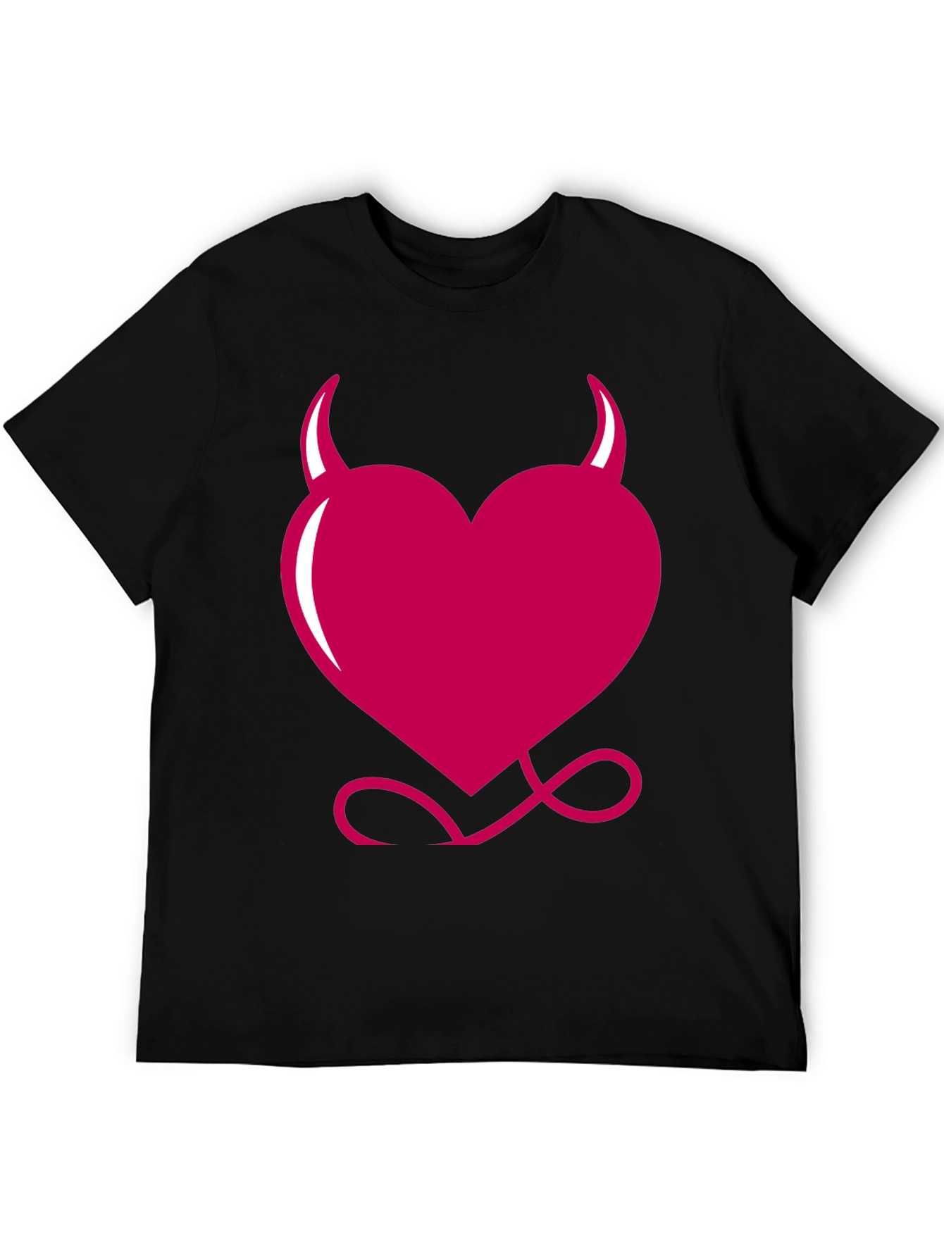 Devil Heart Graphic Tee - Black