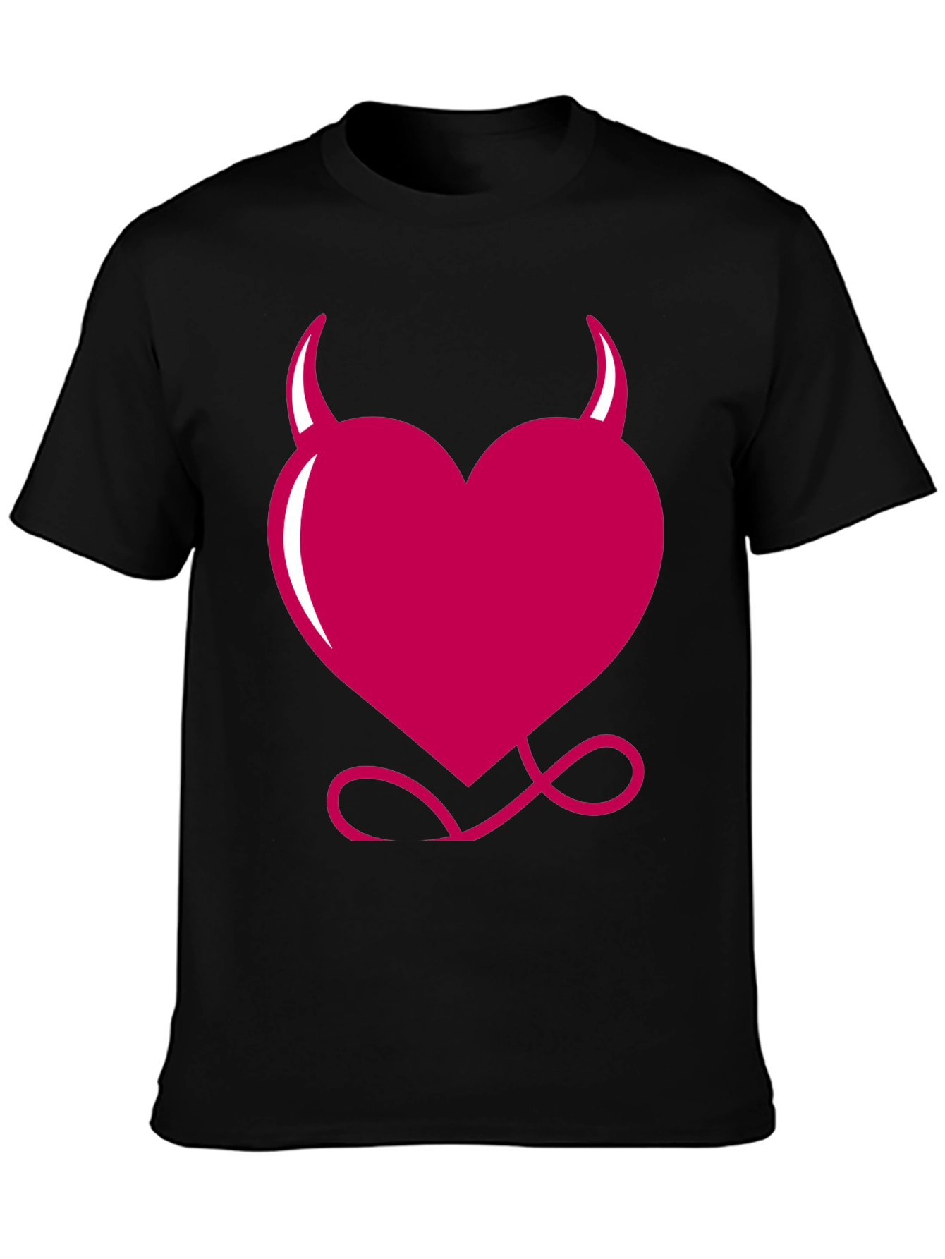 Devil Heart Graphic Tee - Black