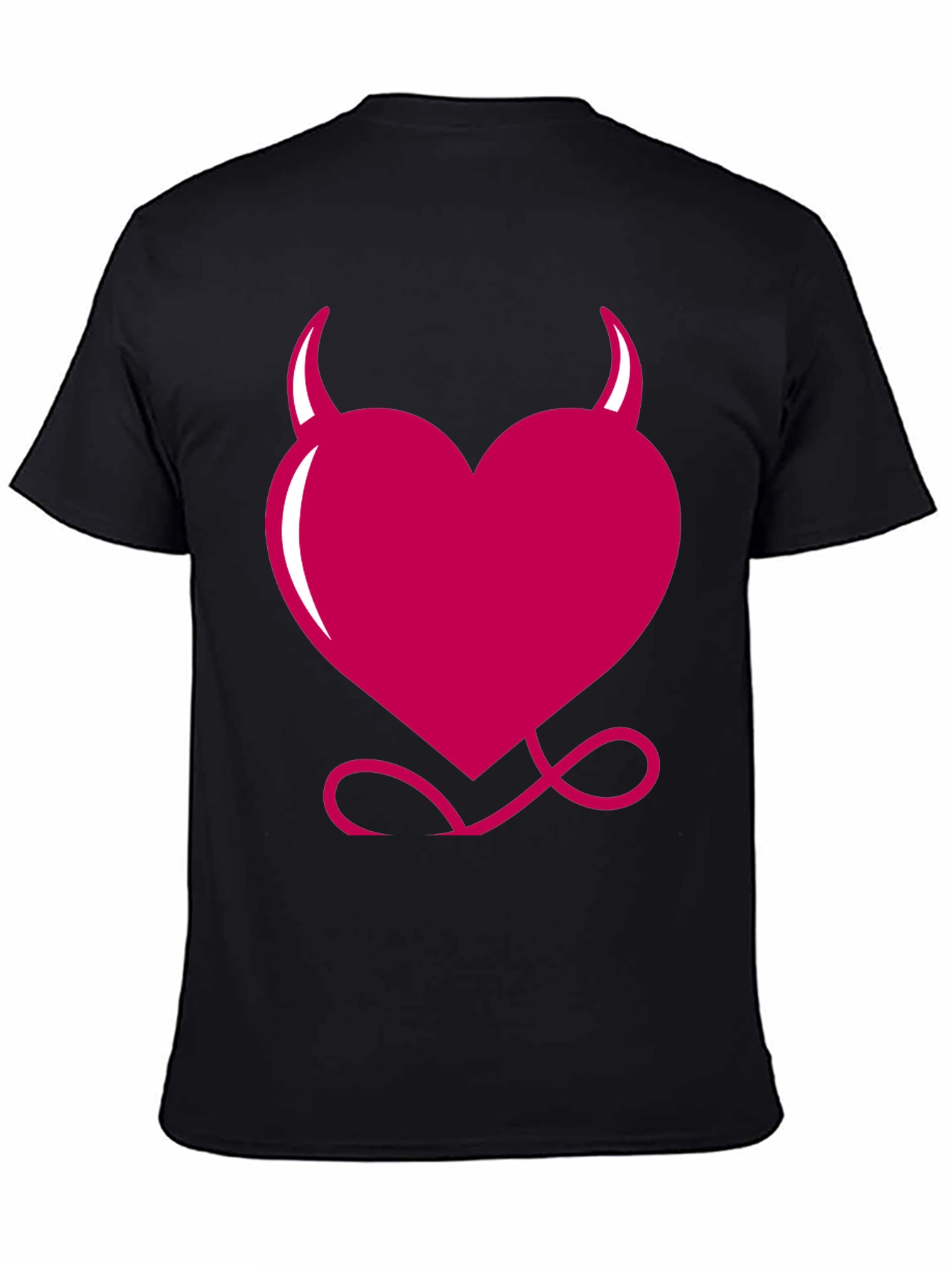 Devil Heart Graphic Tee - Black