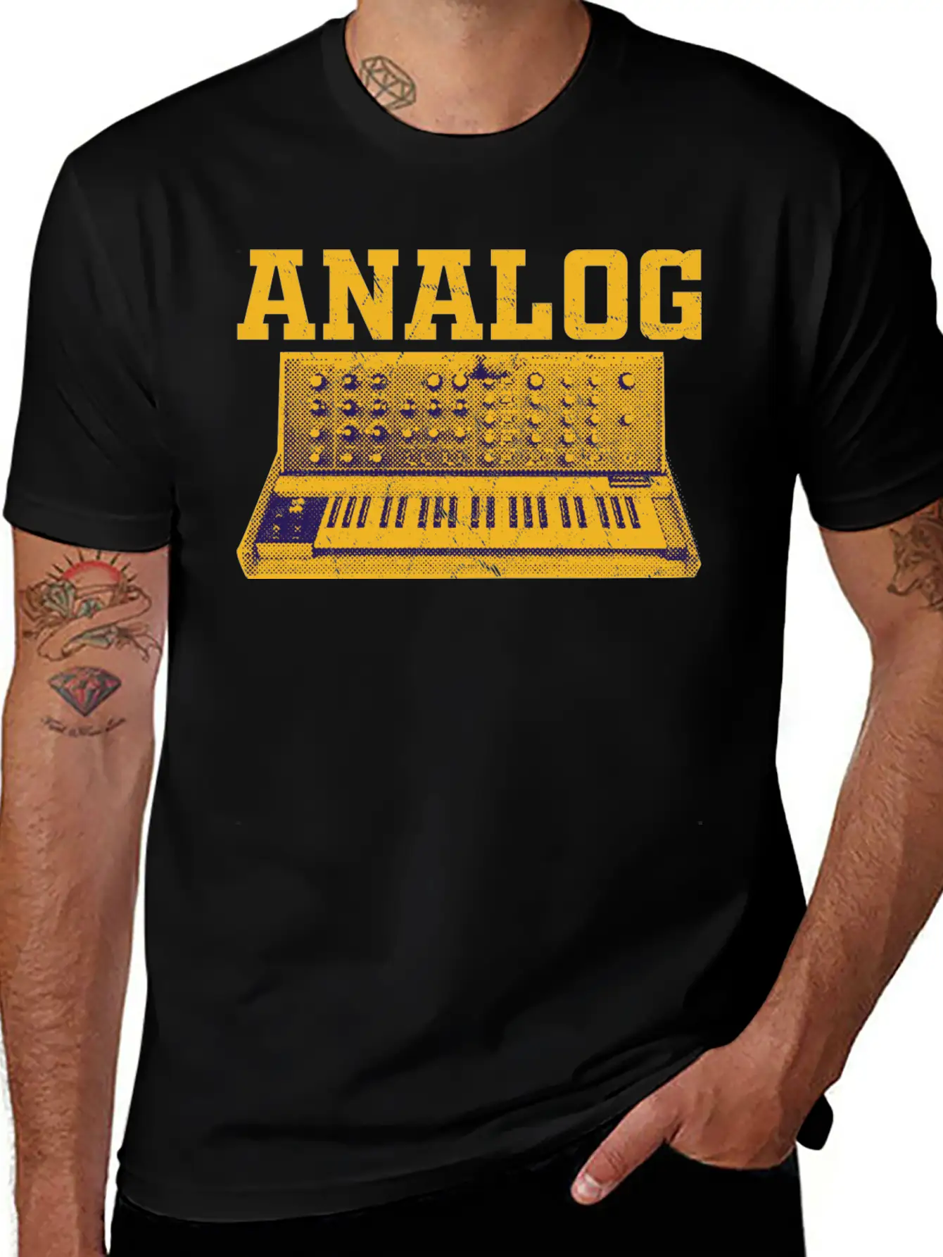 Modular Synthesizer Analog Drum Machine Synth Stylish Everyday T-Shirt – Unisex Basic Cotton Tee