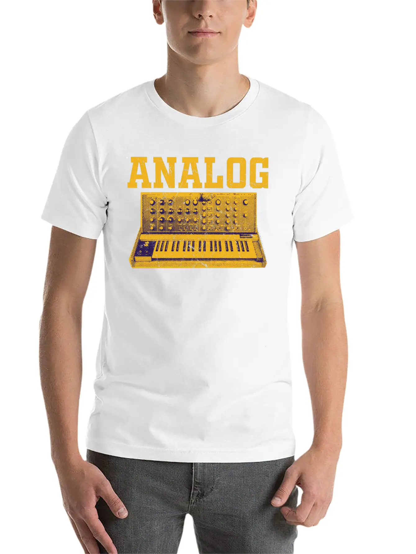 Modular Synthesizer Analog Drum Machine Synth Stylish Everyday T-Shirt – Unisex Basic Cotton Tee