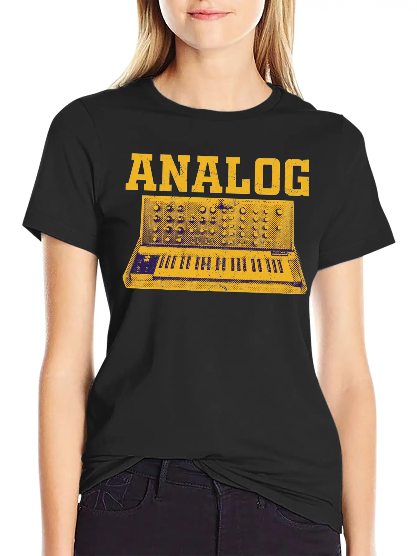 Modular Synthesizer Analog Drum Machine Synth Stylish Everyday T-Shirt – Unisex Basic Cotton Tee