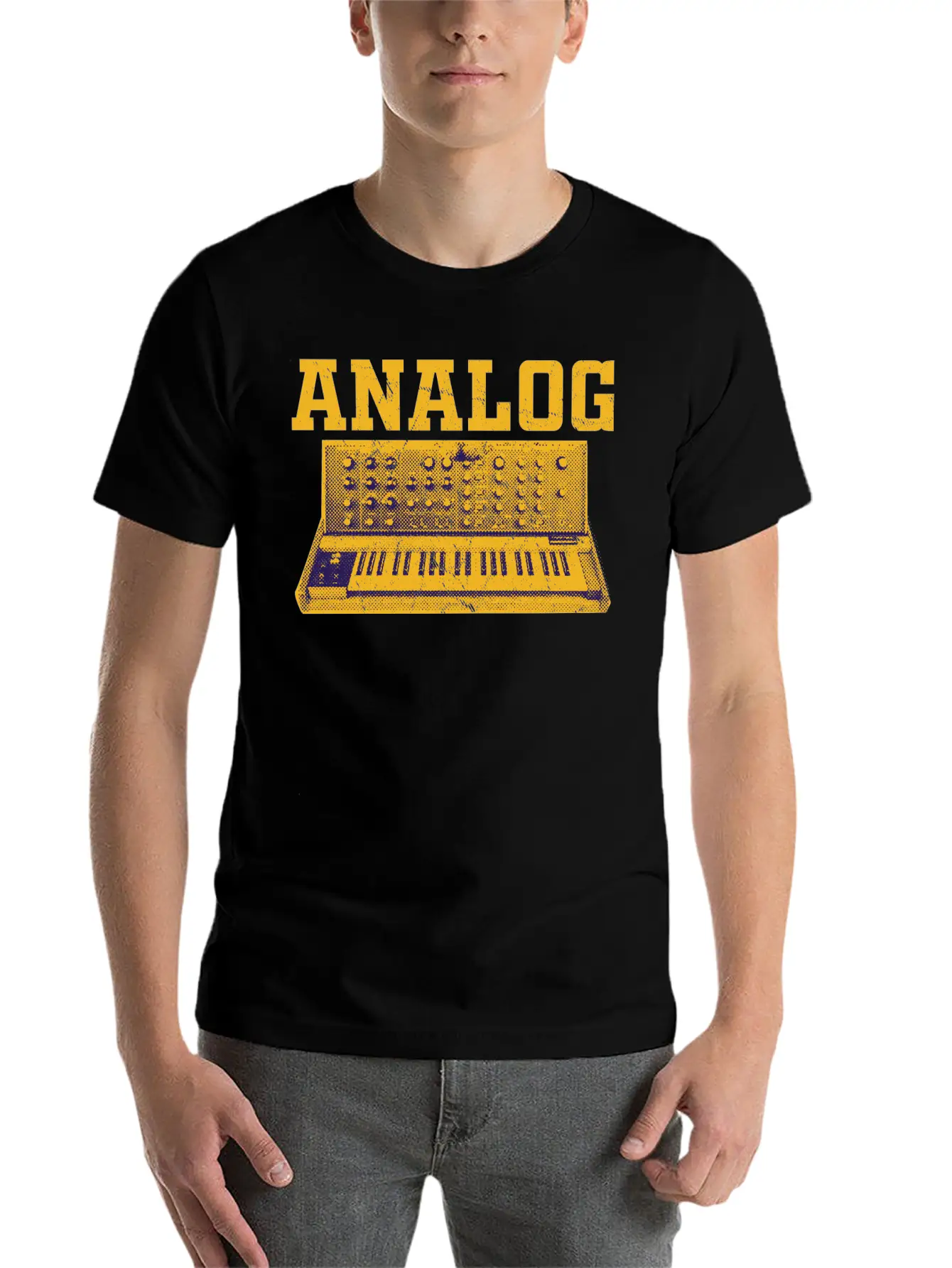 Modular Synthesizer Analog Drum Machine Synth Stylish Everyday T-Shirt – Unisex Basic Cotton Tee