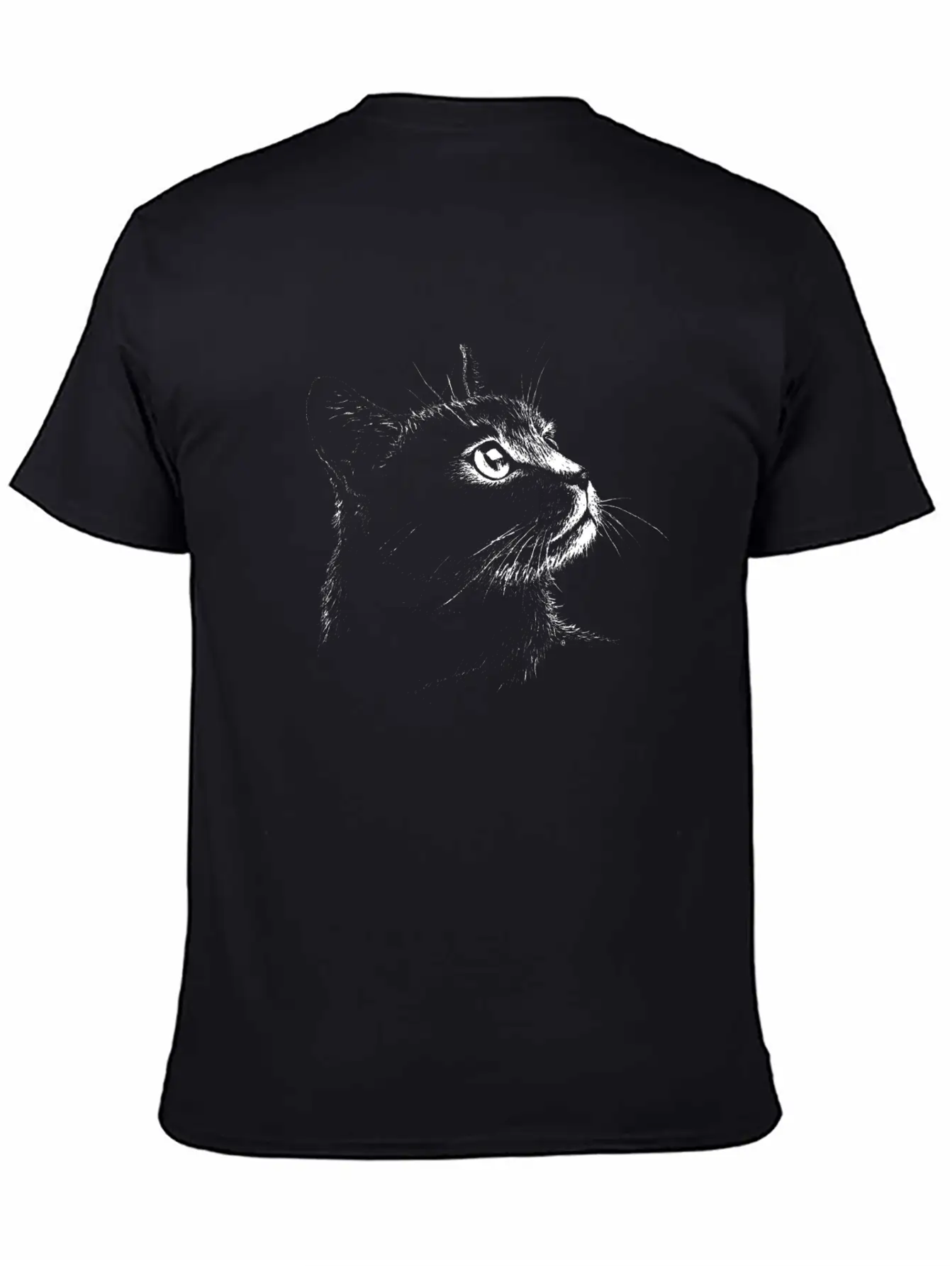 Moggie Portrait (white) Unisex Short Sleeve Soft Cotton T-Shirt – Casual Everyday Wear