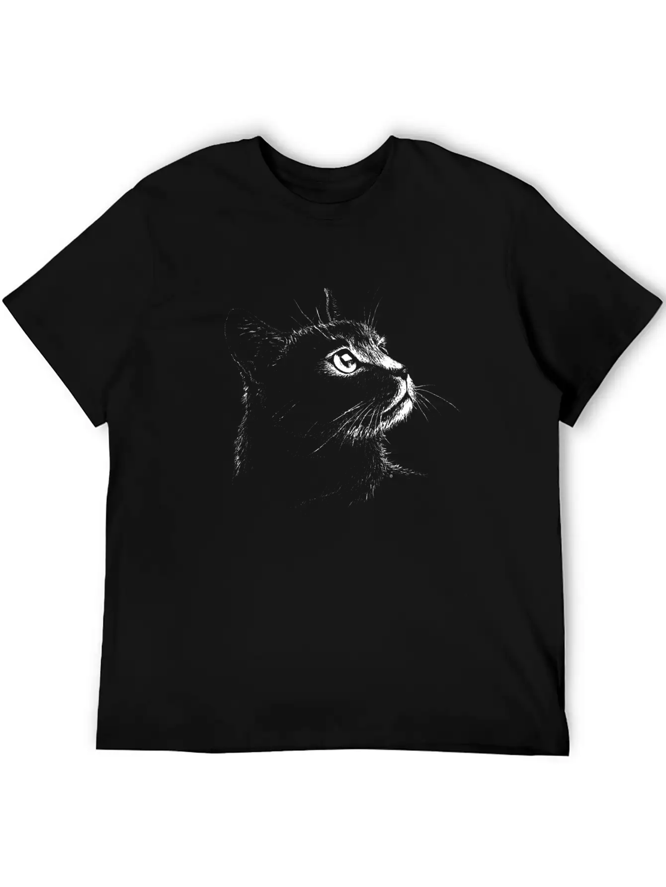 Moggie Portrait (white) Unisex Short Sleeve Soft Cotton T-Shirt – Casual Everyday Wear