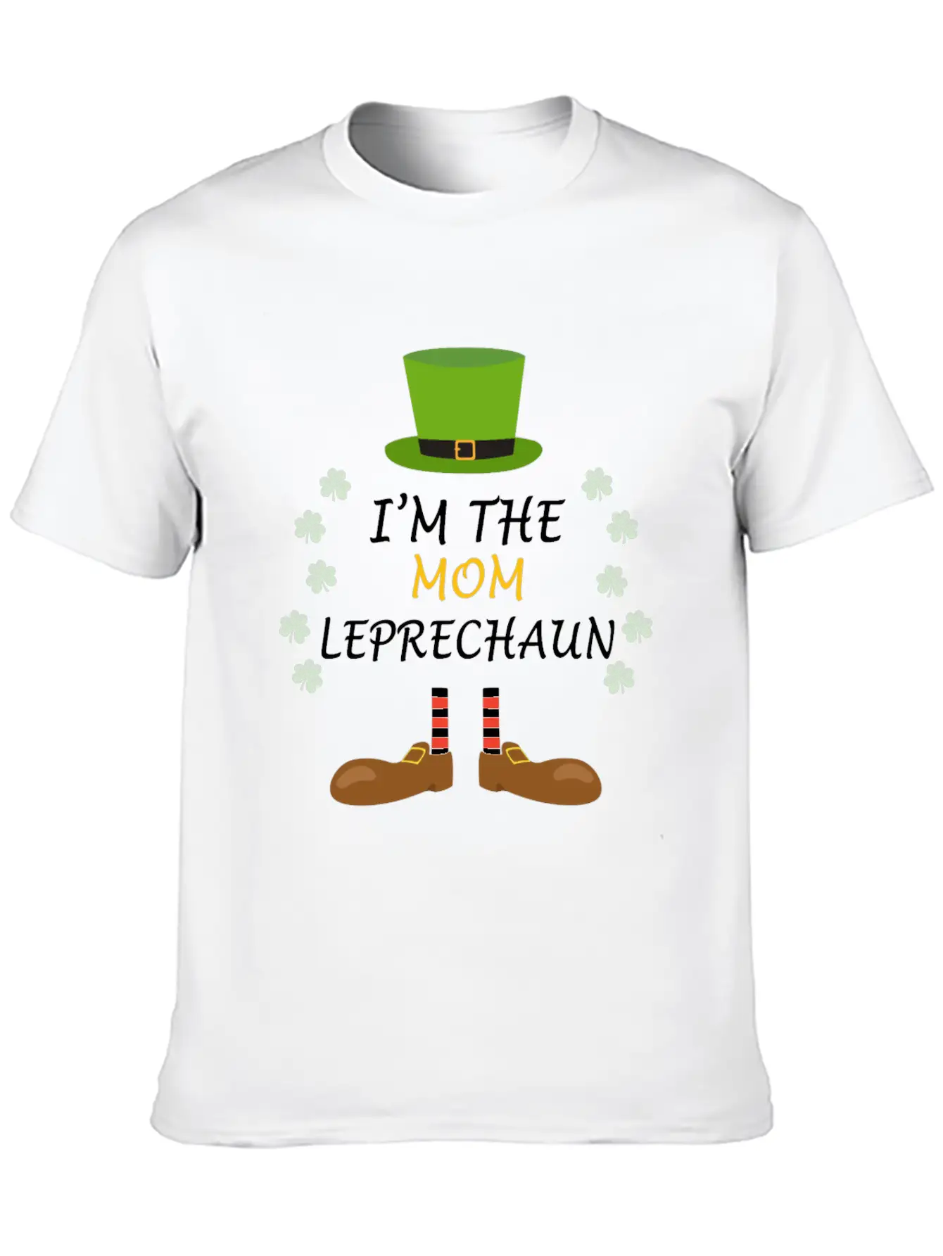 Mom Leprechaun Mama St Patricks Day Ireland Outfit Basic Graphic T-Shirt – Daily Comfort In Soft Cotton