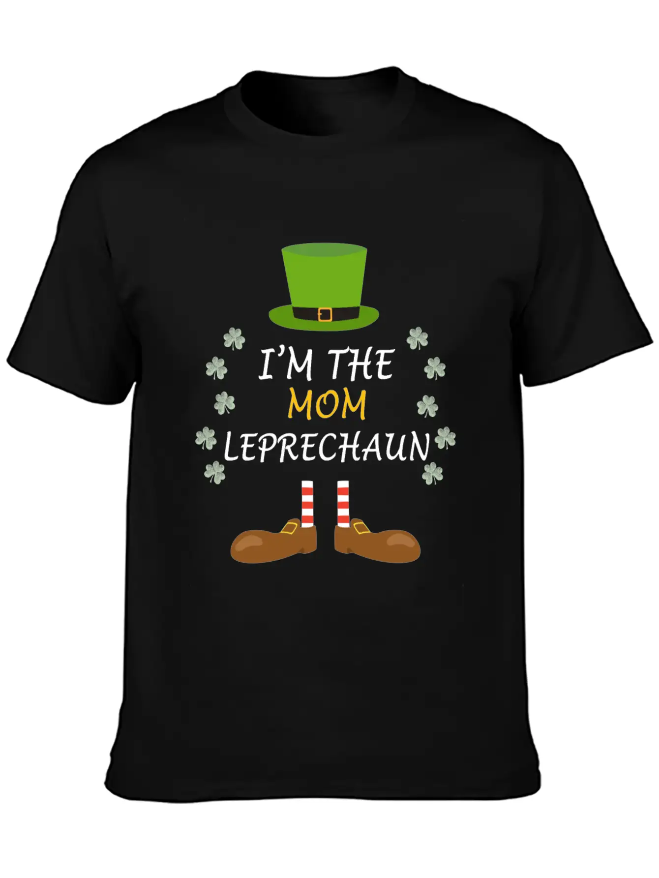 Mom Leprechaun Mama St Patricks Day Ireland Outfit Basic Graphic T-Shirt – Daily Comfort In Soft Cotton