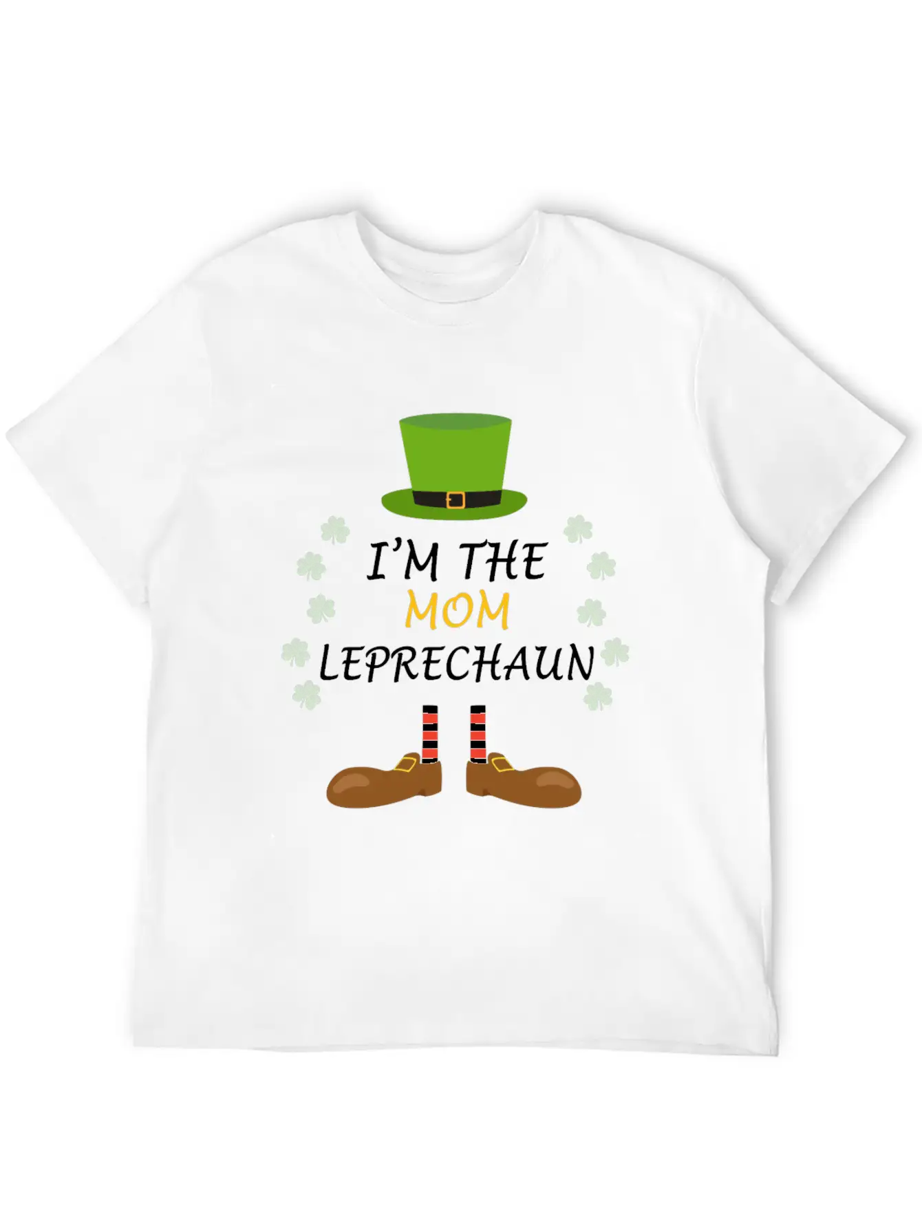 Mom Leprechaun Mama St Patricks Day Ireland Outfit Basic Graphic T-Shirt – Daily Comfort In Soft Cotton