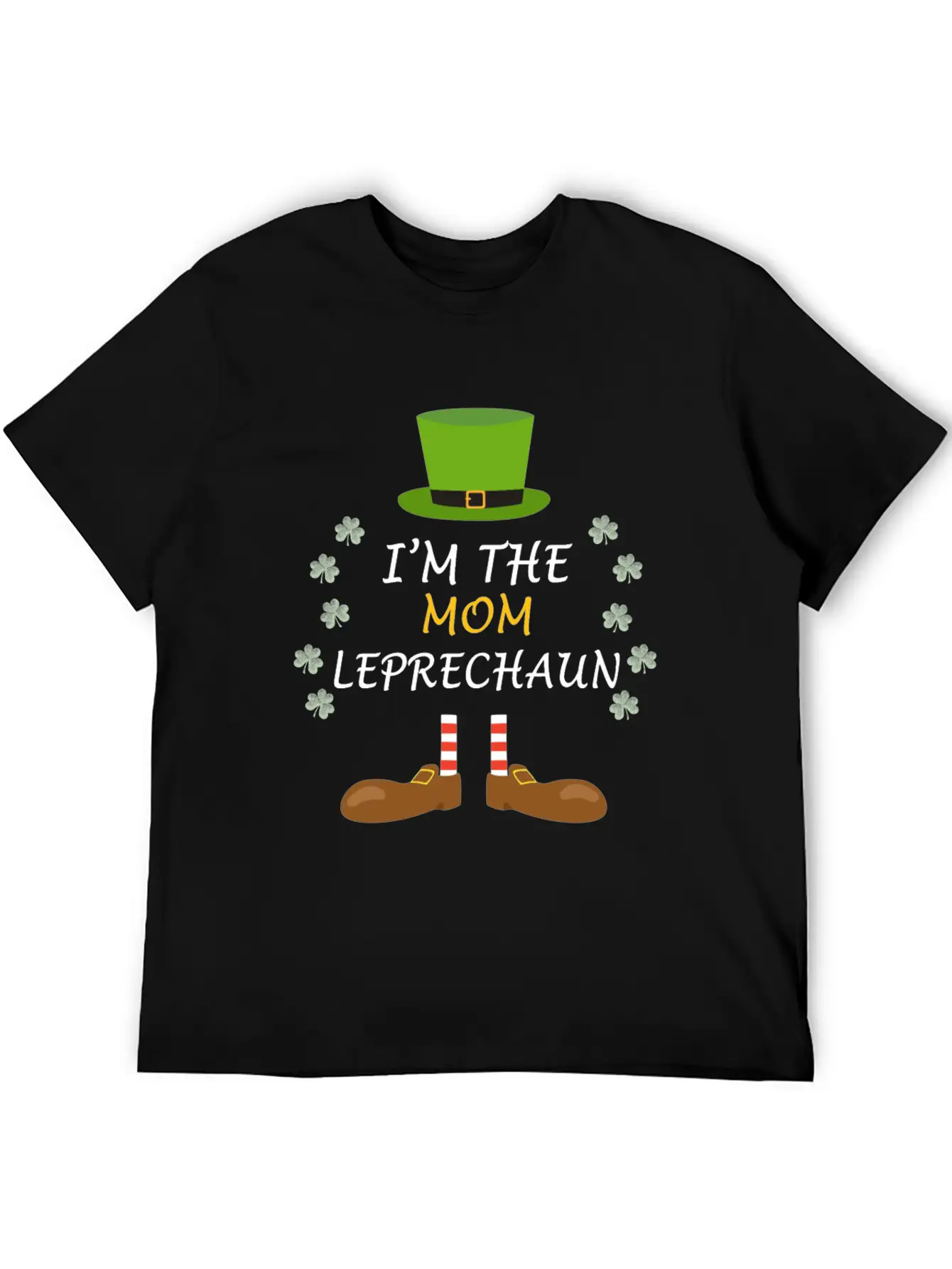 Mom Leprechaun Mama St Patricks Day Ireland Outfit Basic Graphic T-Shirt – Daily Comfort In Soft Cotton