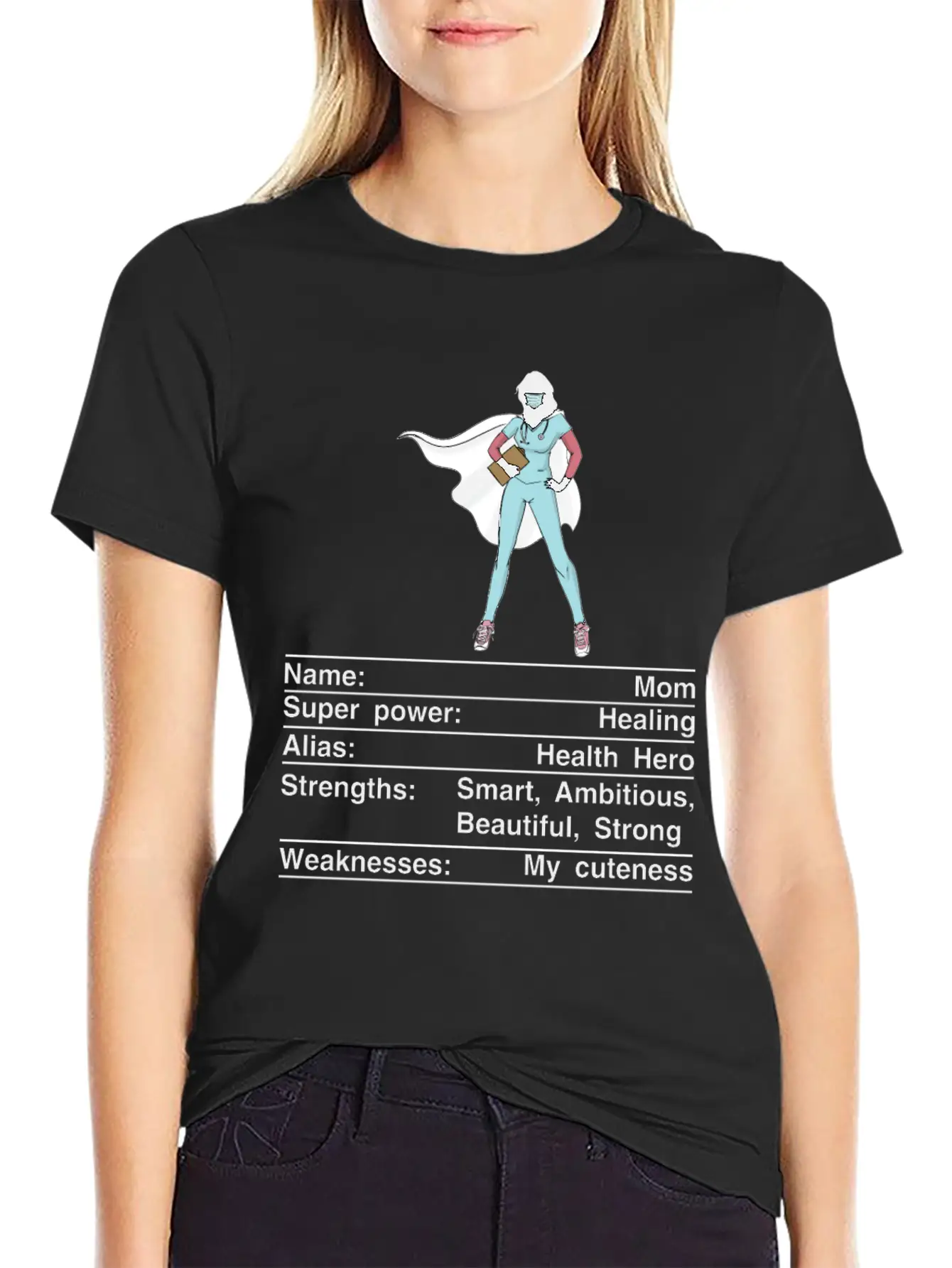 Mom Nutrition Facts Funny Mother's Day Timeless Short Sleeve Tee – Comfy And Minimalist Design