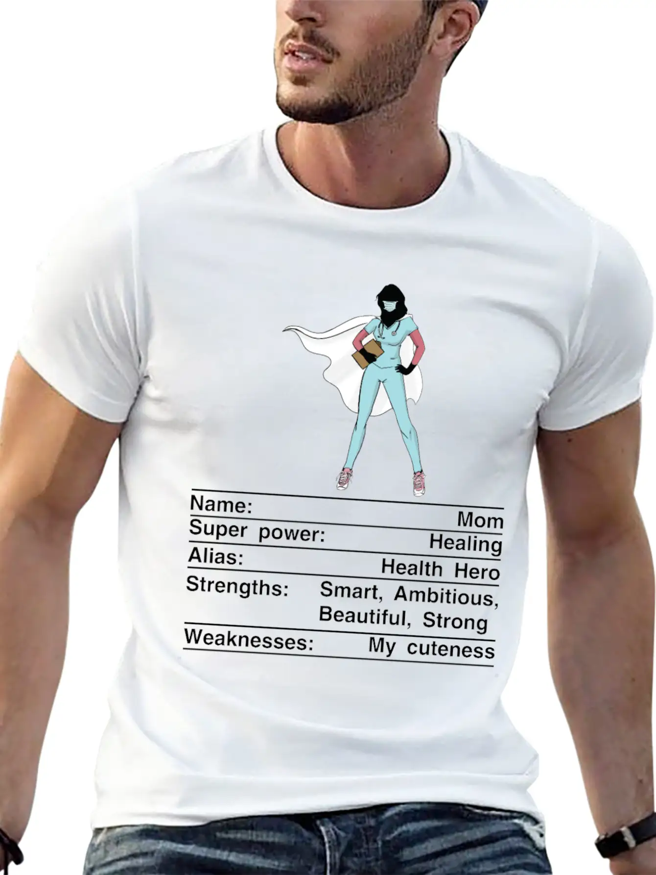 Mom Nutrition Facts Funny Mother's Day Timeless Short Sleeve Tee – Comfy And Minimalist Design