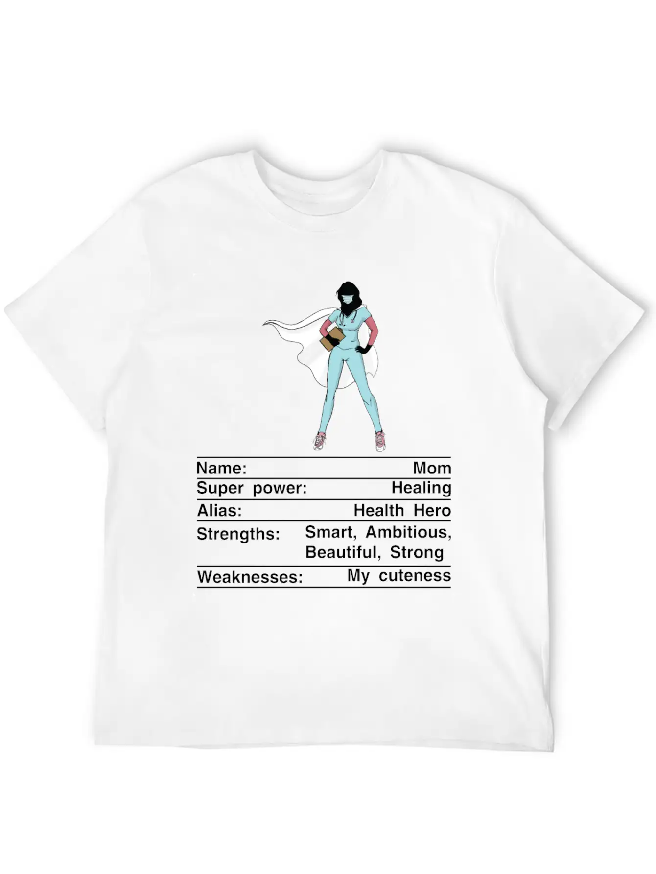 Mom Nutrition Facts Funny Mother's Day Timeless Short Sleeve Tee – Comfy And Minimalist Design