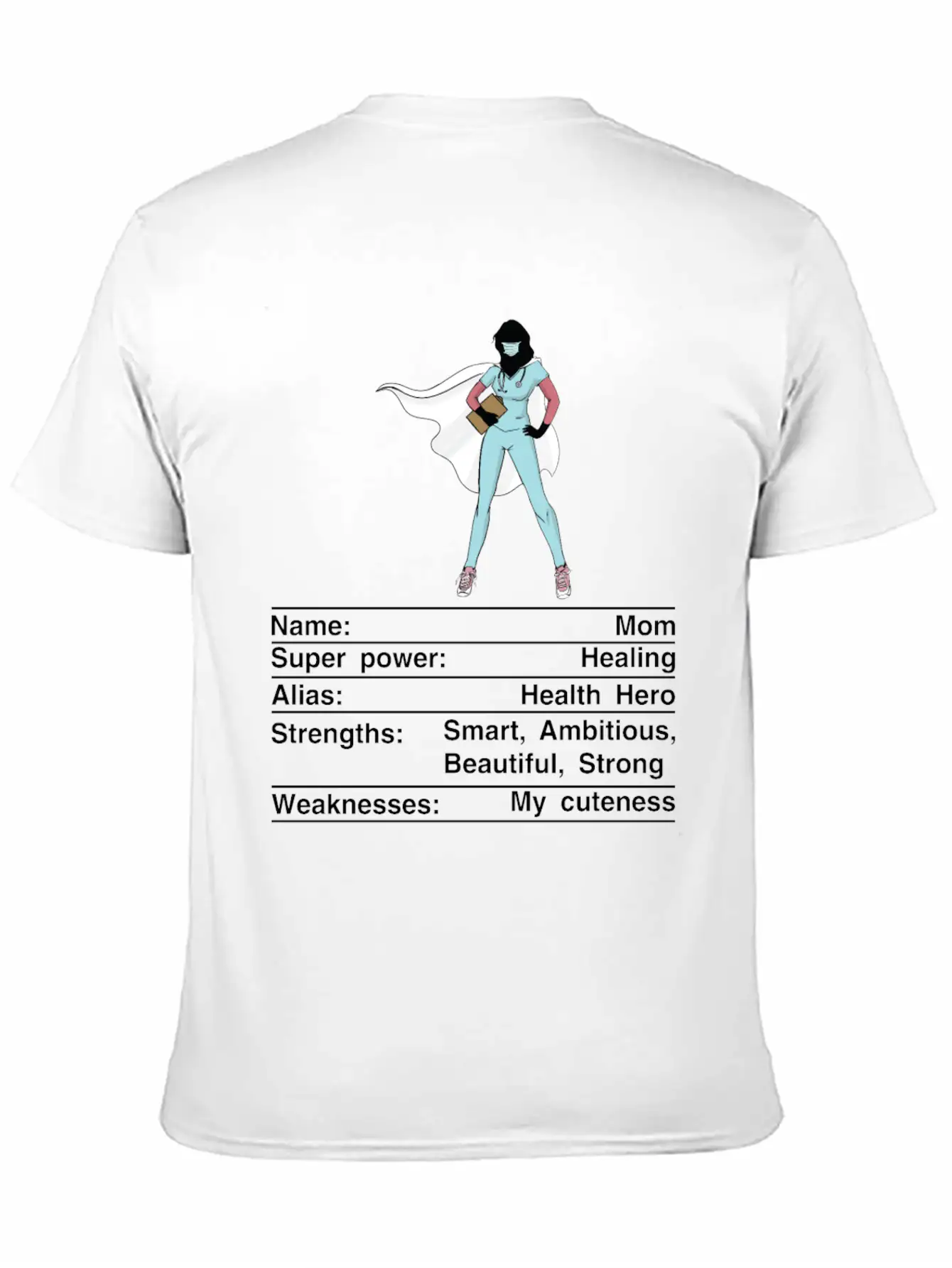 Mom Nutrition Facts Funny Mother's Day Timeless Short Sleeve Tee – Comfy And Minimalist Design