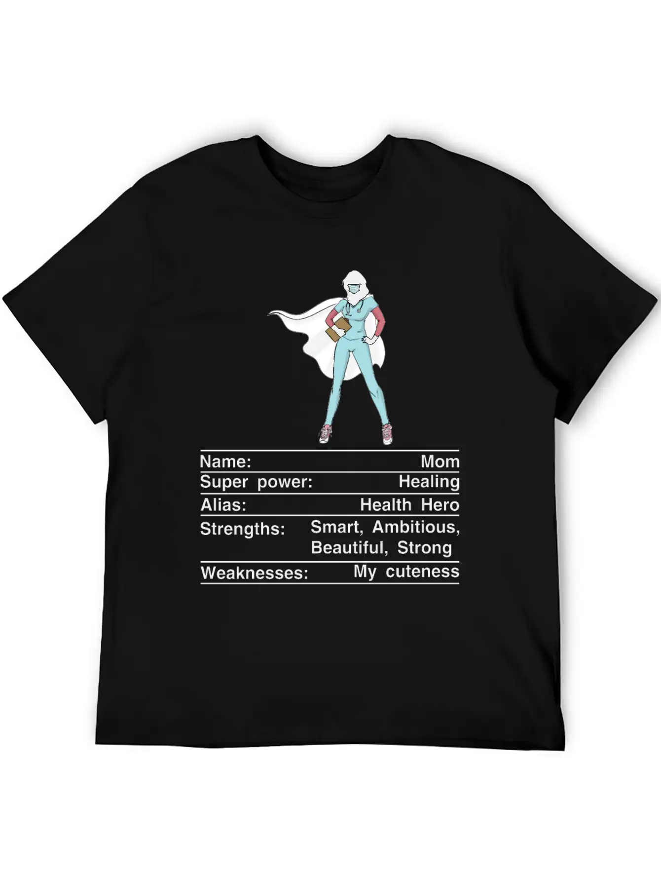 Mom Nutrition Facts Funny Mother's Day Timeless Short Sleeve Tee – Comfy And Minimalist Design