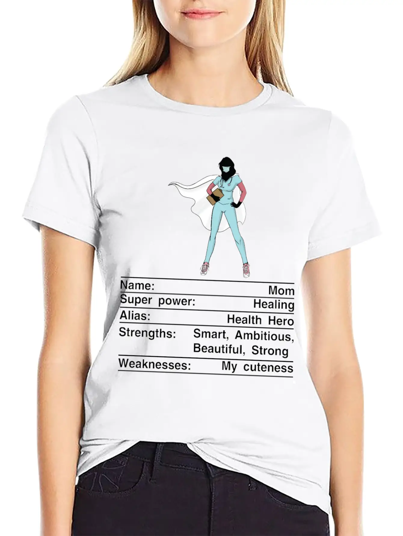 Mom Nutrition Facts Funny Mother's Day Timeless Short Sleeve Tee – Comfy And Minimalist Design