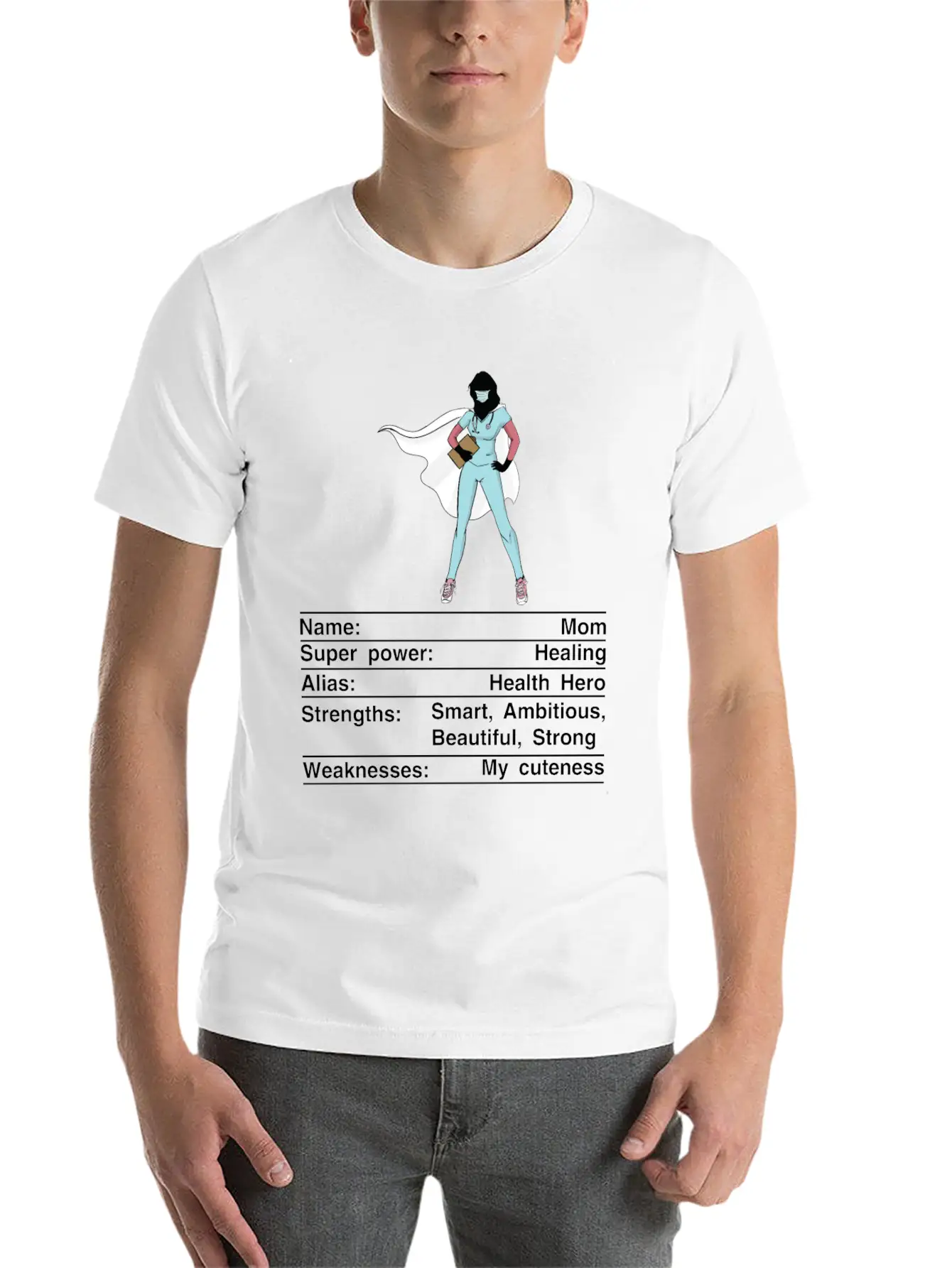 Mom Nutrition Facts Funny Mother's Day Timeless Short Sleeve Tee – Comfy And Minimalist Design