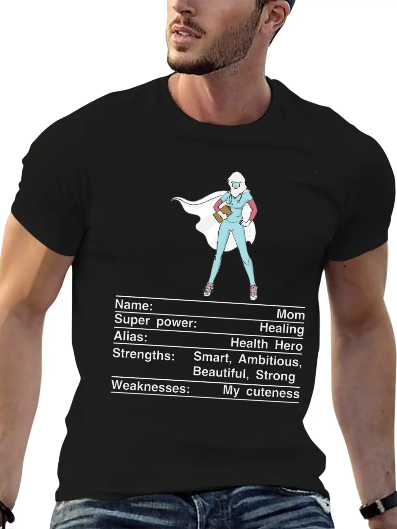 Mom Nutrition Facts Funny Mother's Day Timeless Short Sleeve Tee – Comfy And Minimalist Design