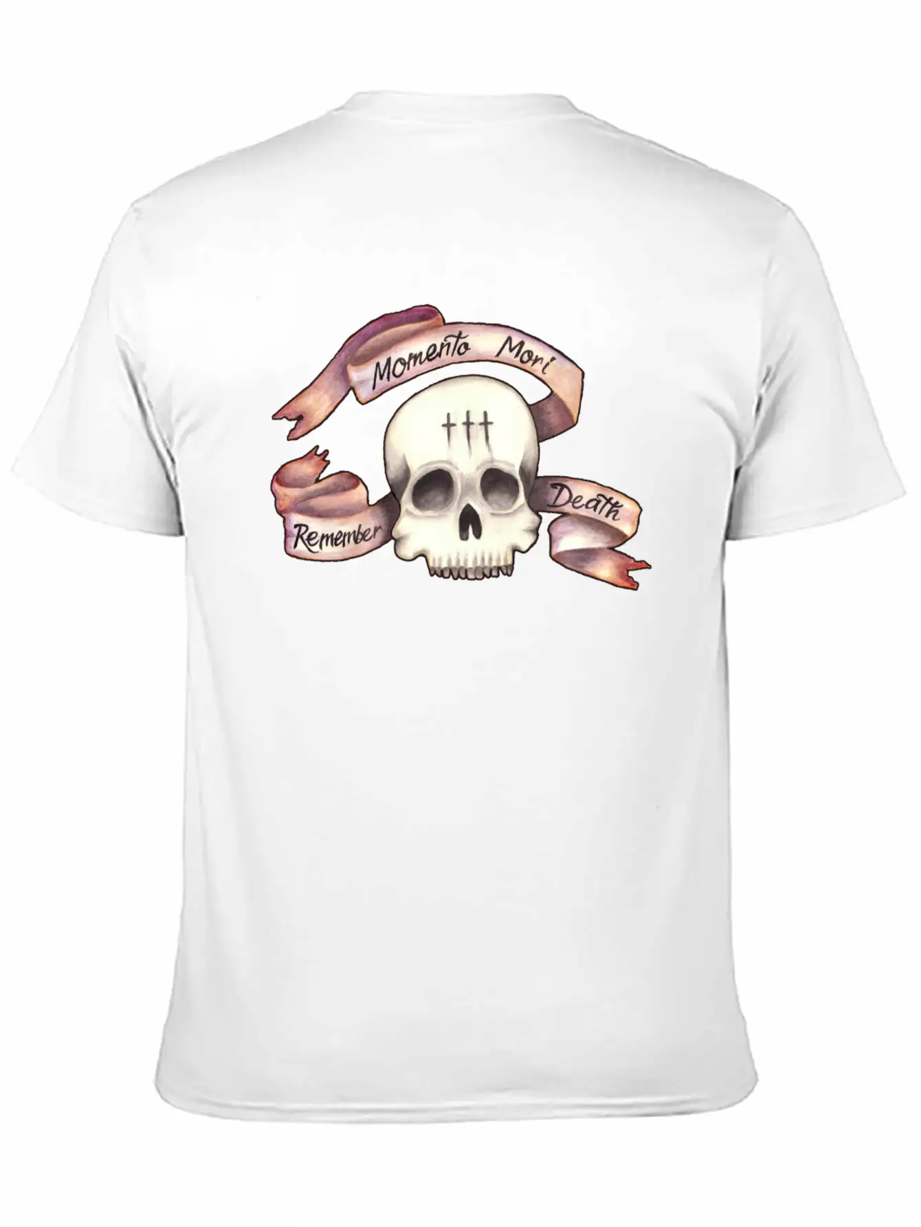 Momento Mori - Remember Death Unisex Short Sleeve Soft Cotton T-Shirt – Casual Everyday Wear