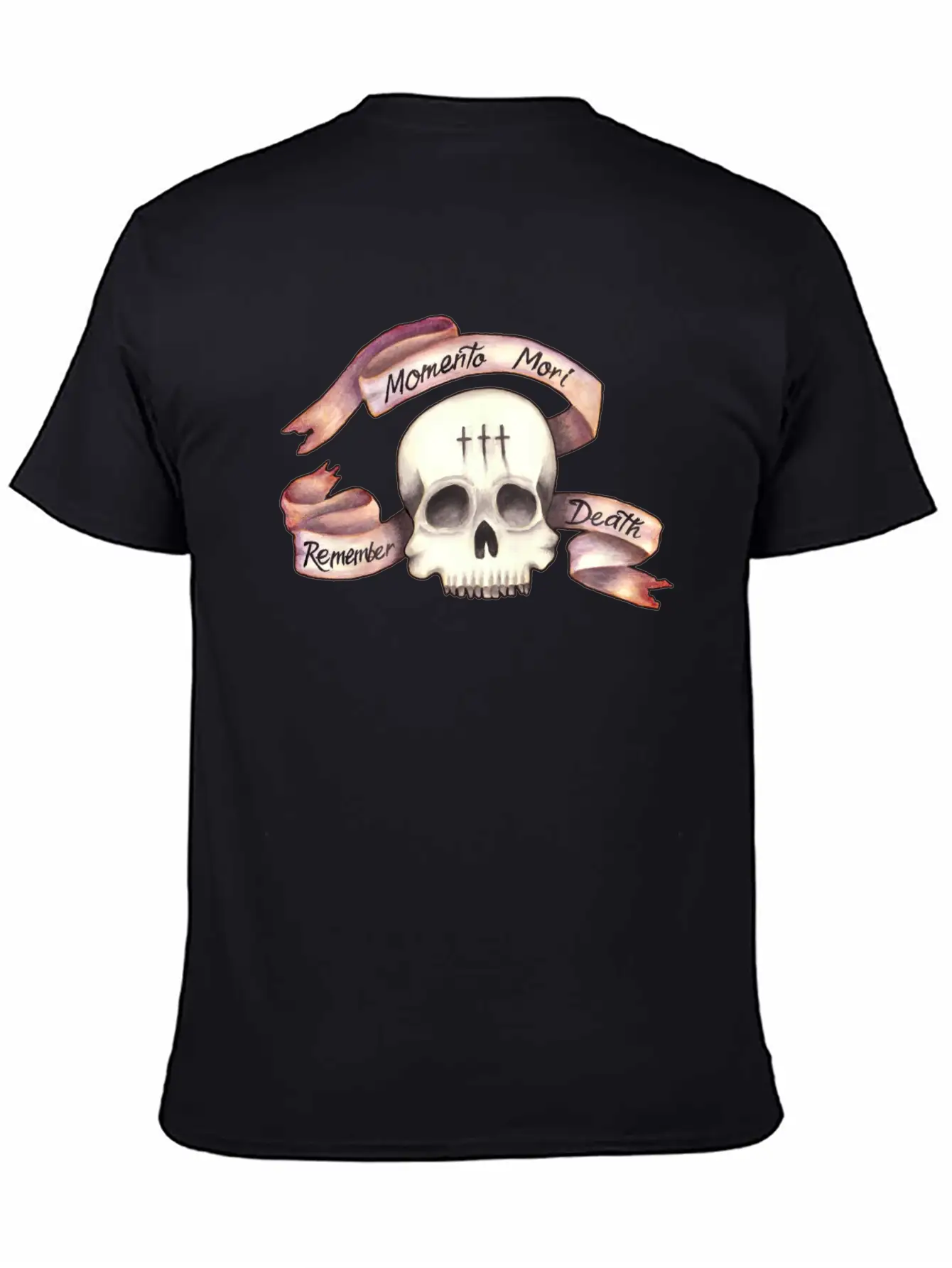 Momento Mori - Remember Death Unisex Short Sleeve Soft Cotton T-Shirt – Casual Everyday Wear
