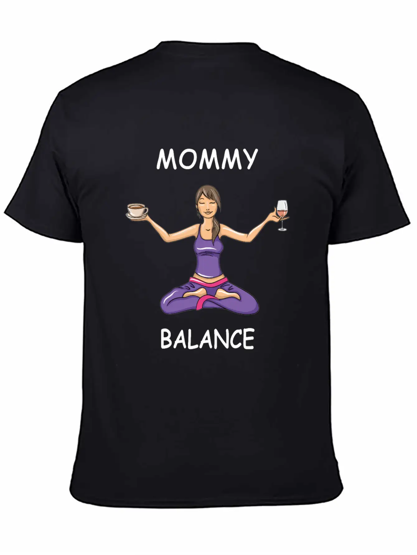 Mommy Balance Comfortable Minimalist Graphic Tee – Summer Style Essential