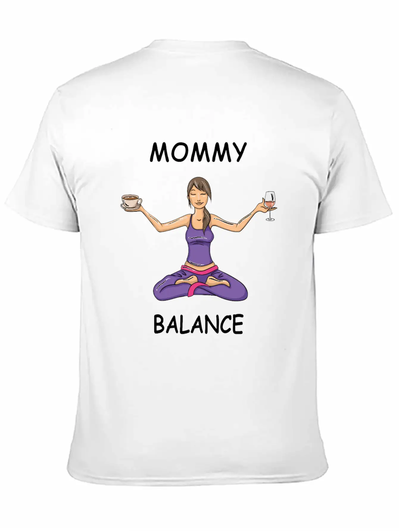 Mommy Balance Comfortable Minimalist Graphic Tee – Summer Style Essential