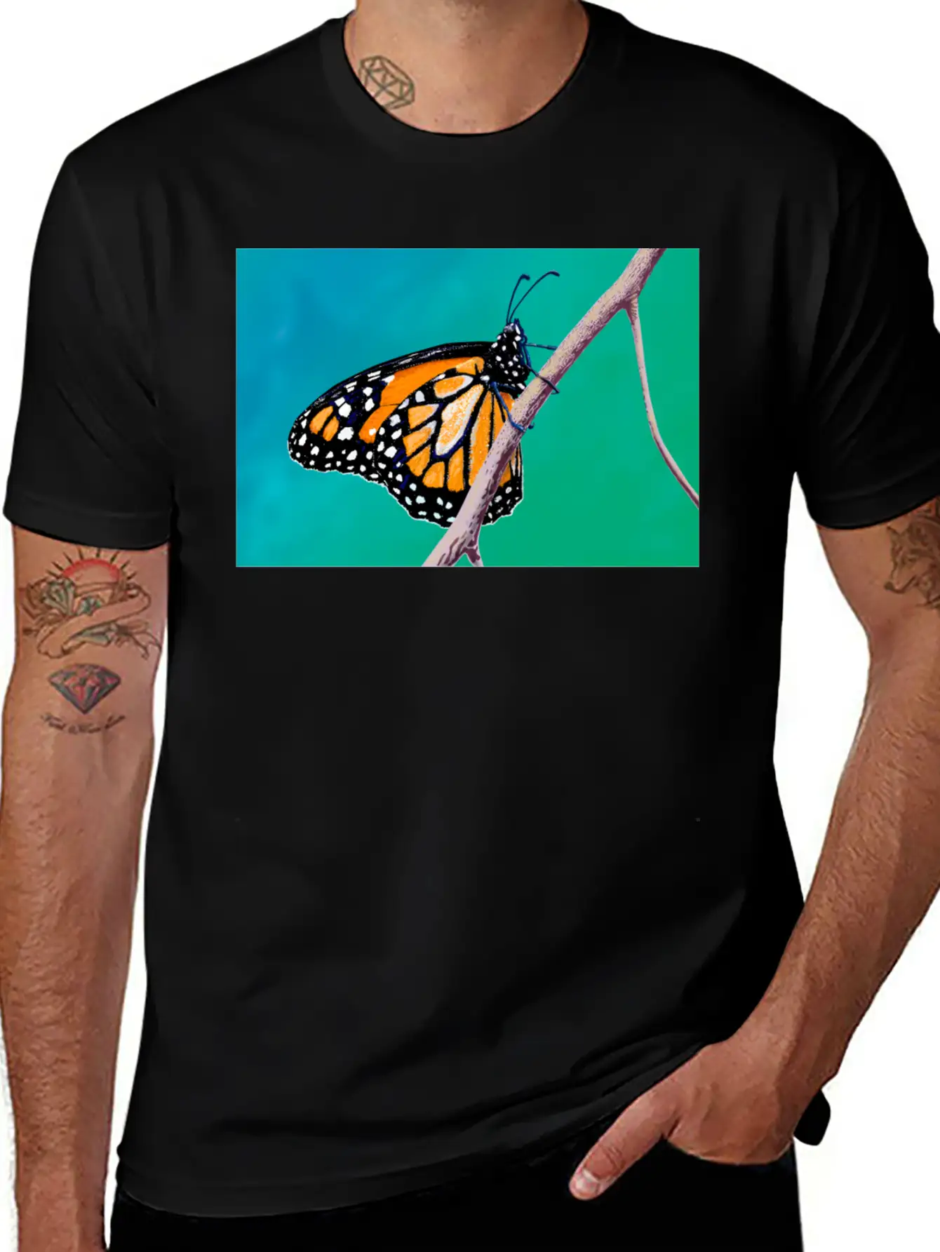 MONARCH BRANCH Unisex Short Sleeve Soft Cotton T-Shirt – Casual Everyday Wear