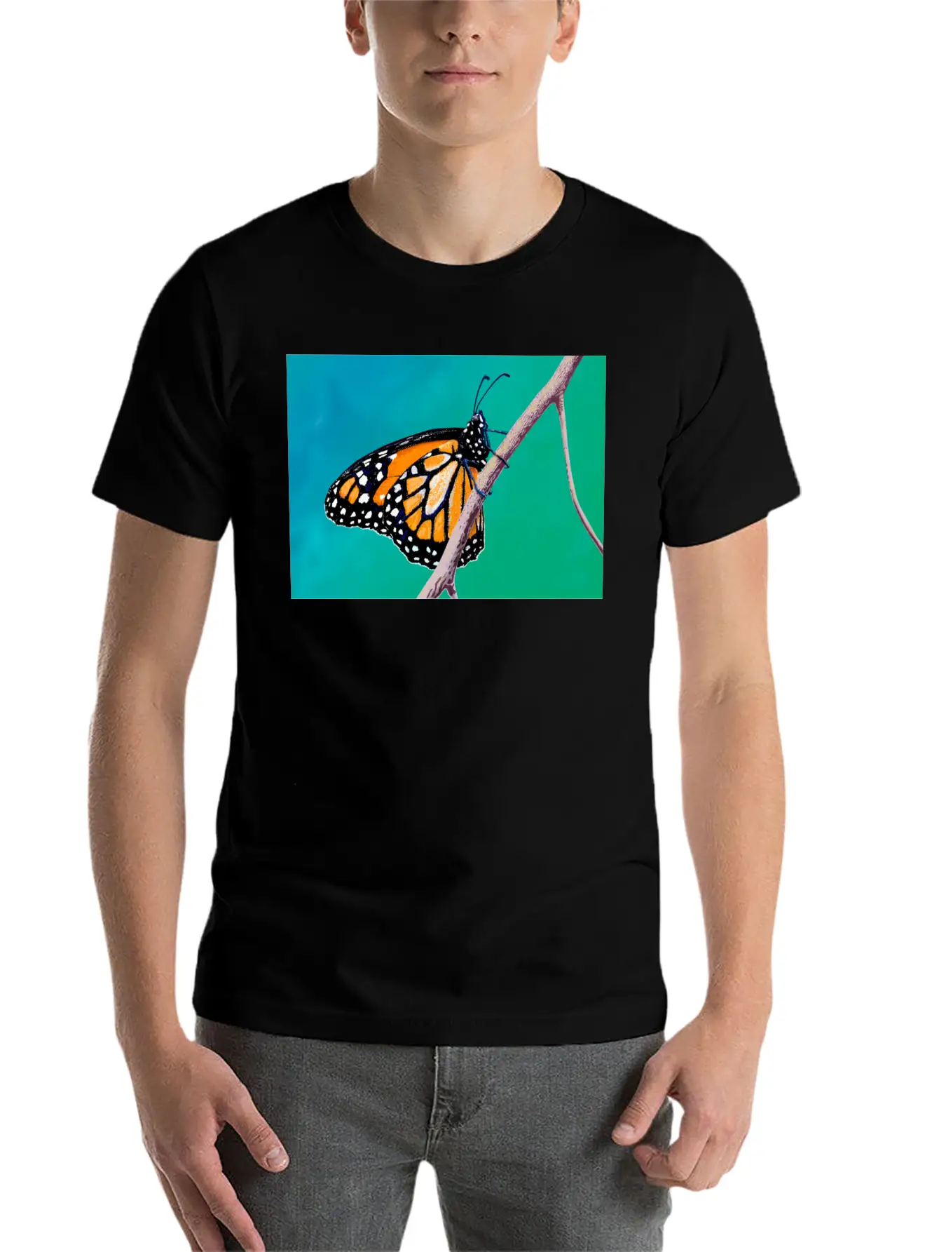 MONARCH BRANCH Unisex Short Sleeve Soft Cotton T-Shirt – Casual Everyday Wear