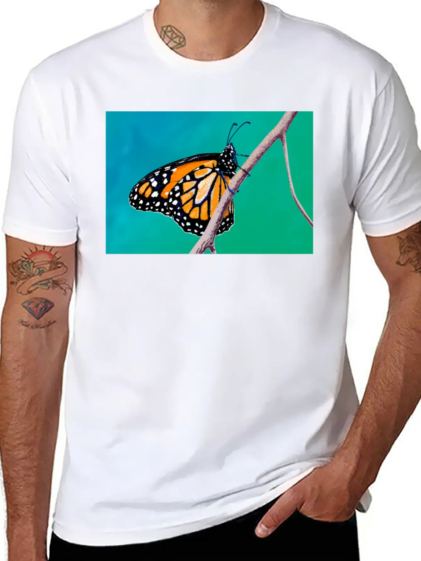 MONARCH BRANCH Unisex Short Sleeve Soft Cotton T-Shirt – Casual Everyday Wear