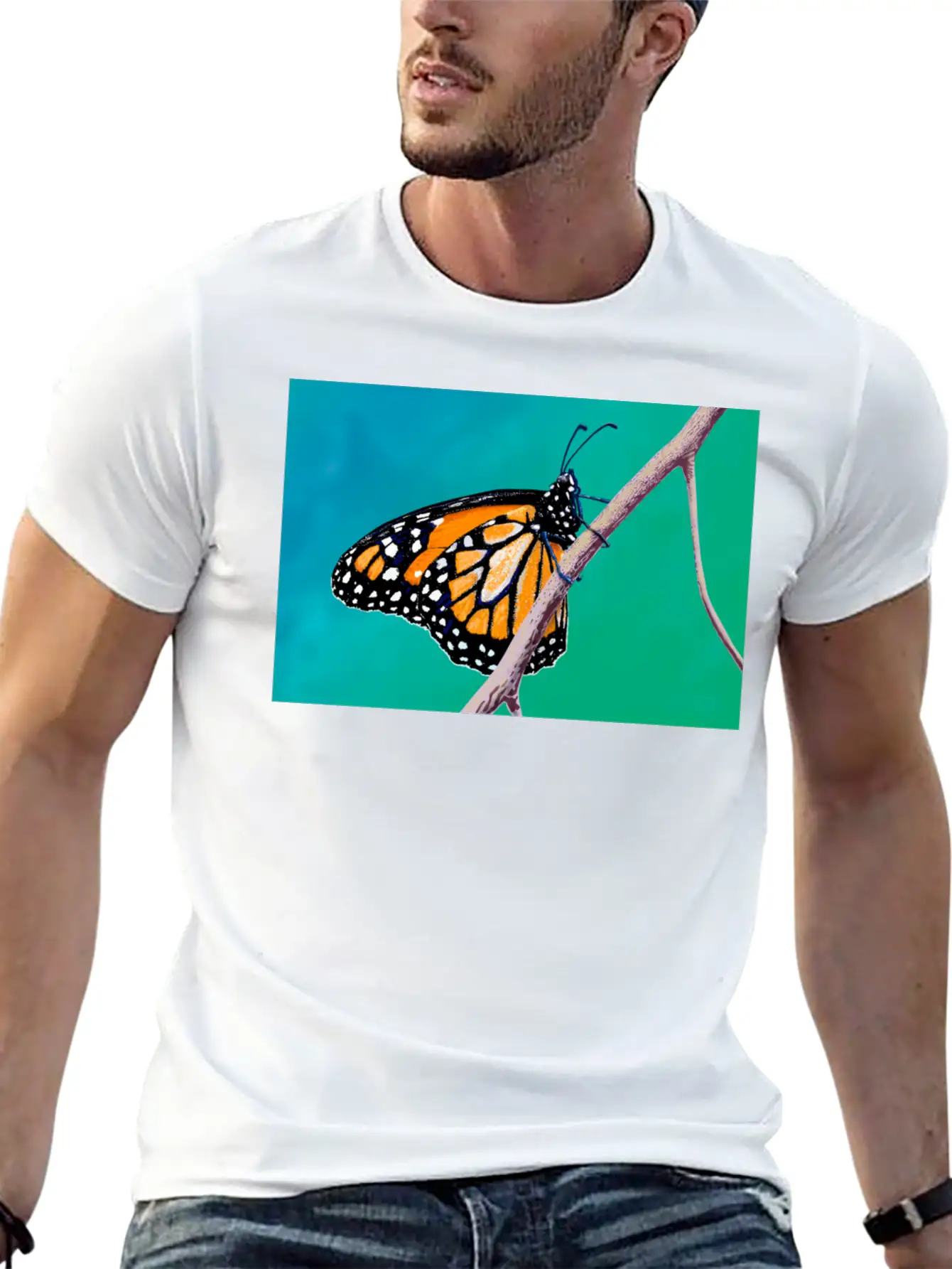 MONARCH BRANCH Unisex Short Sleeve Soft Cotton T-Shirt – Casual Everyday Wear