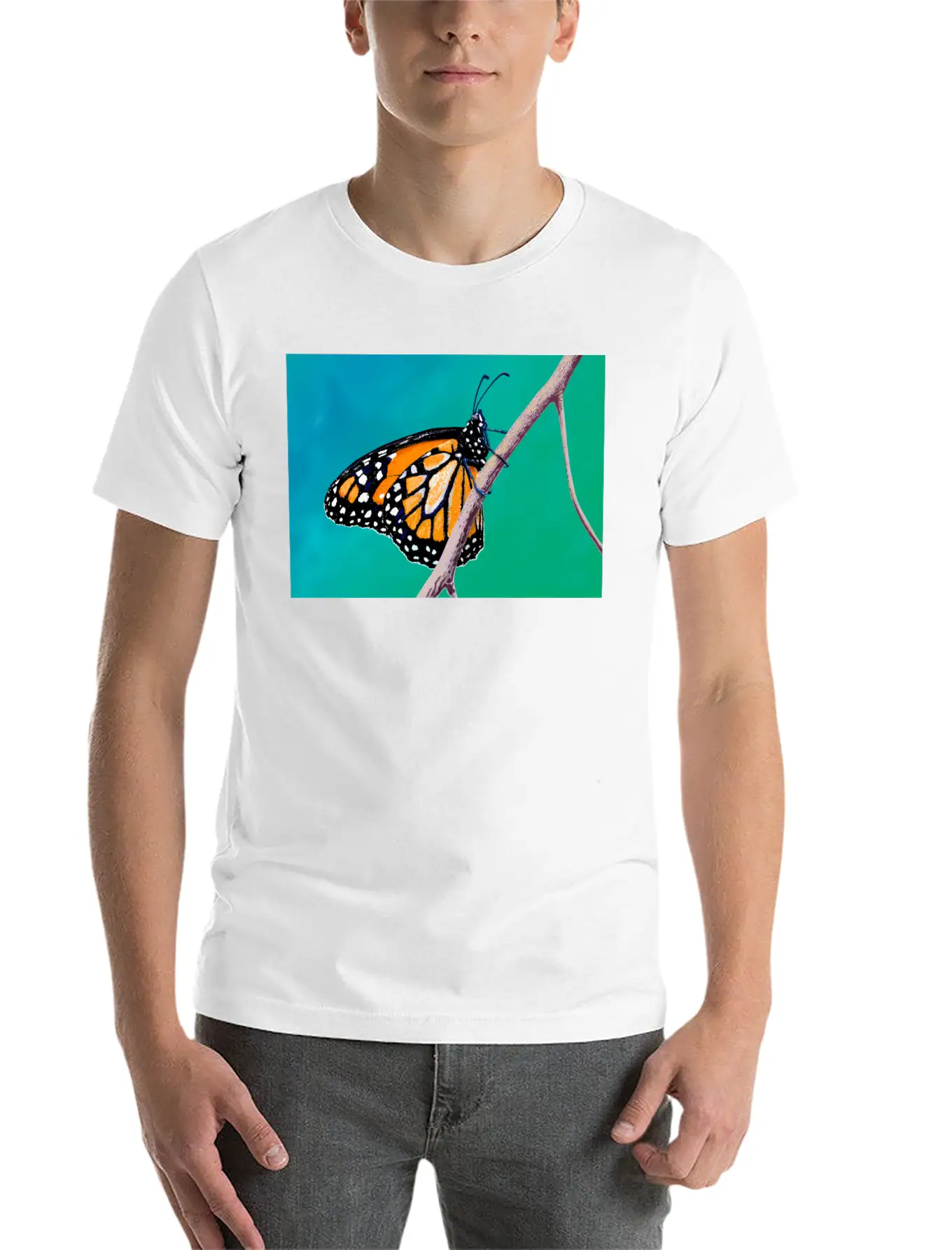MONARCH BRANCH Unisex Short Sleeve Soft Cotton T-Shirt – Casual Everyday Wear